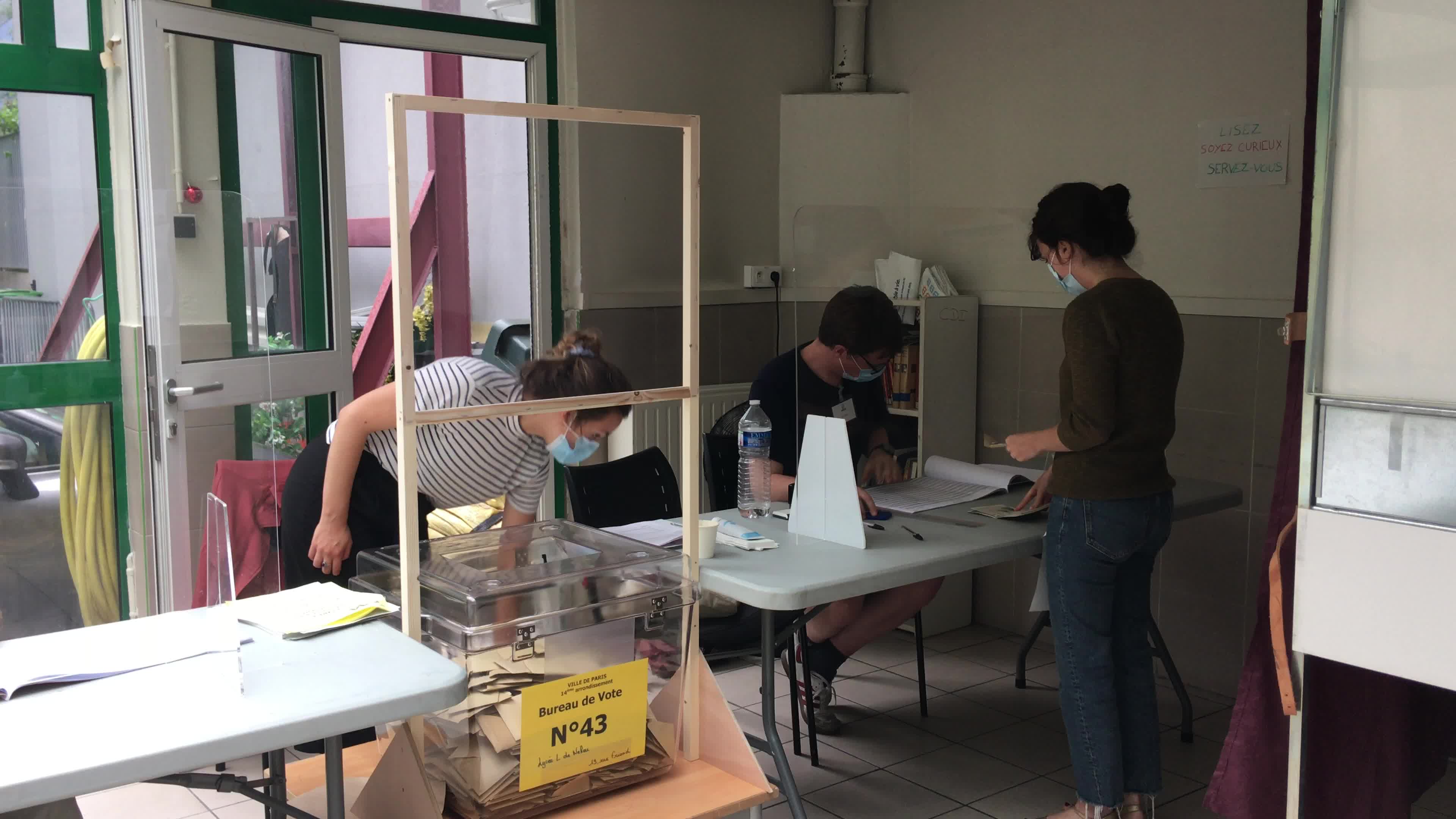 First round of the French regional elections in Paris