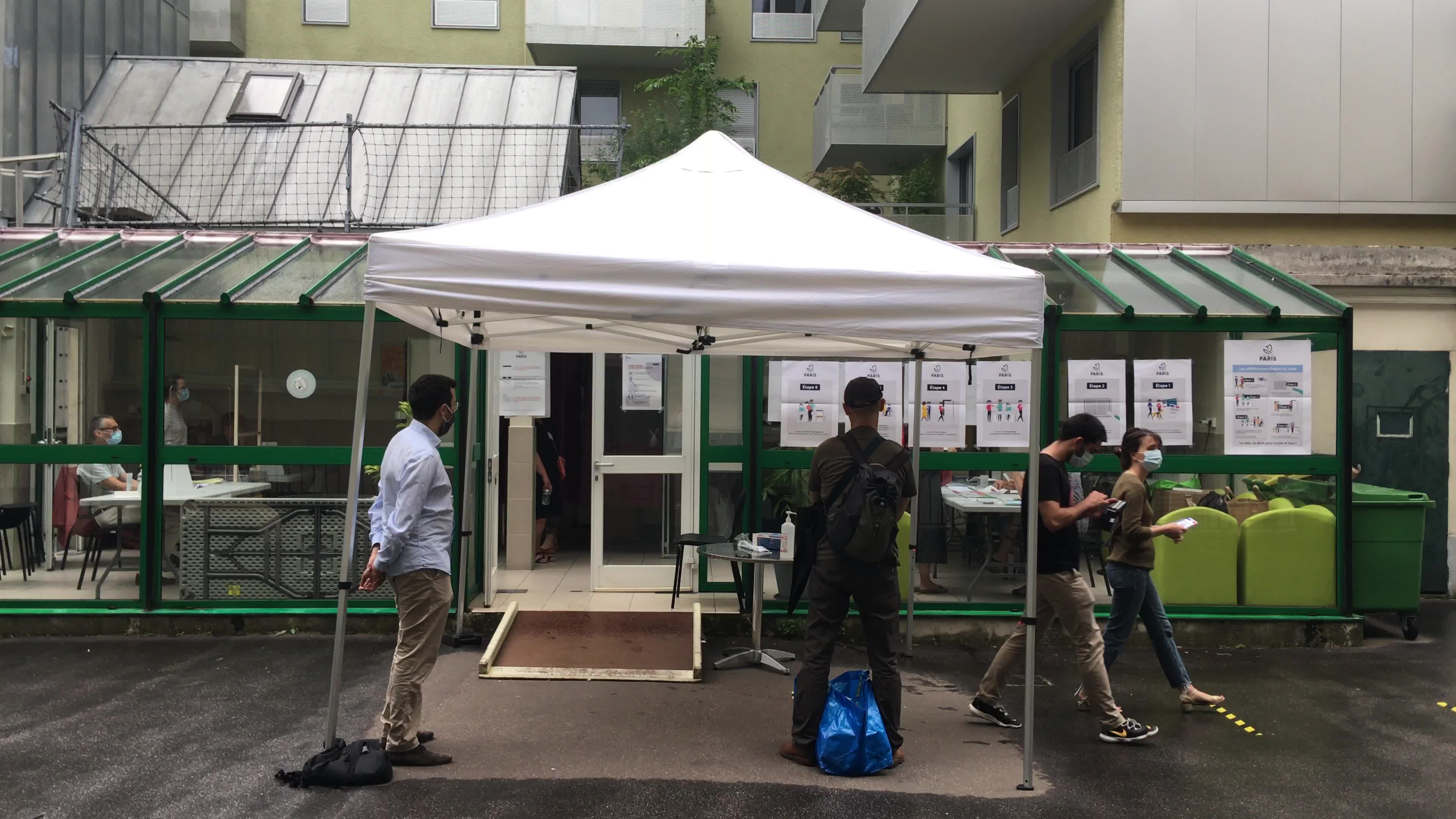First round of the French regional elections in Paris
