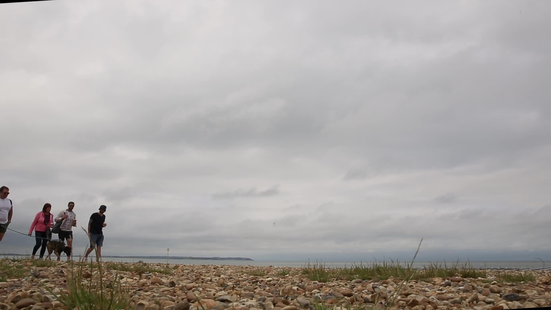 Poor weather in costal area in United Kingdom