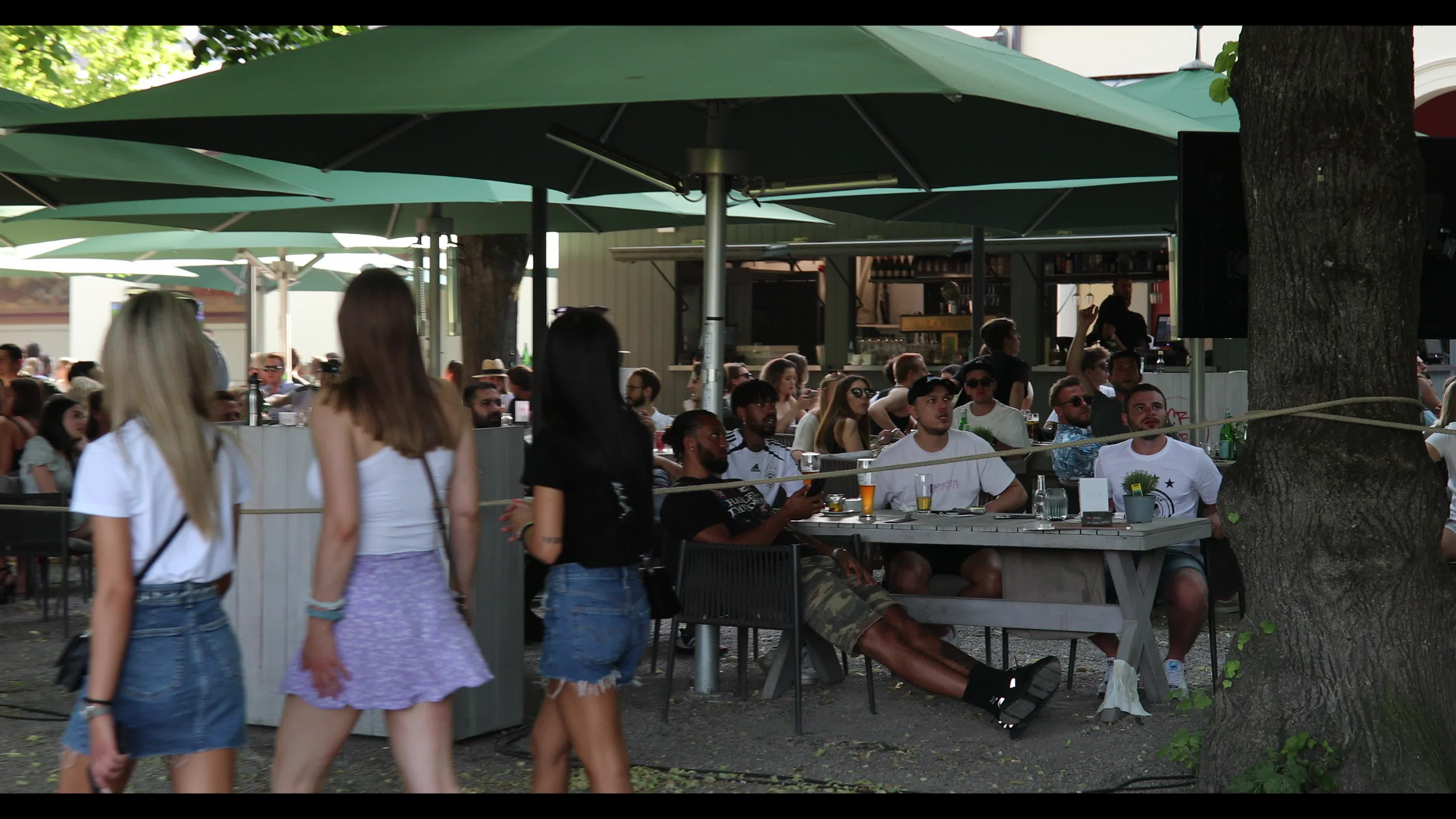 Football fans watch Euro 2020 match Germany – Portugal in Munich
