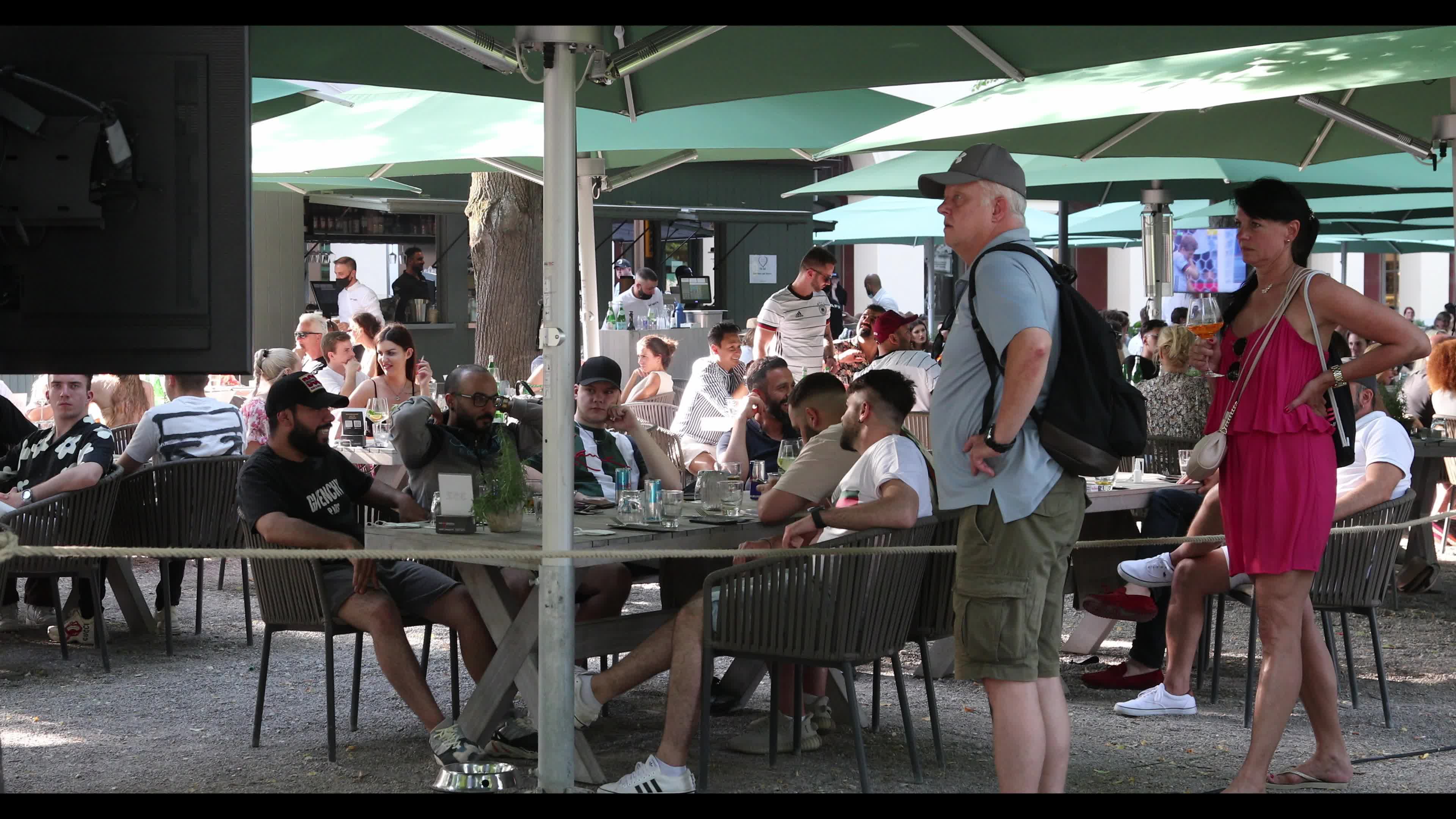 Football fans watch Euro 2020 match Germany – Portugal in Munich