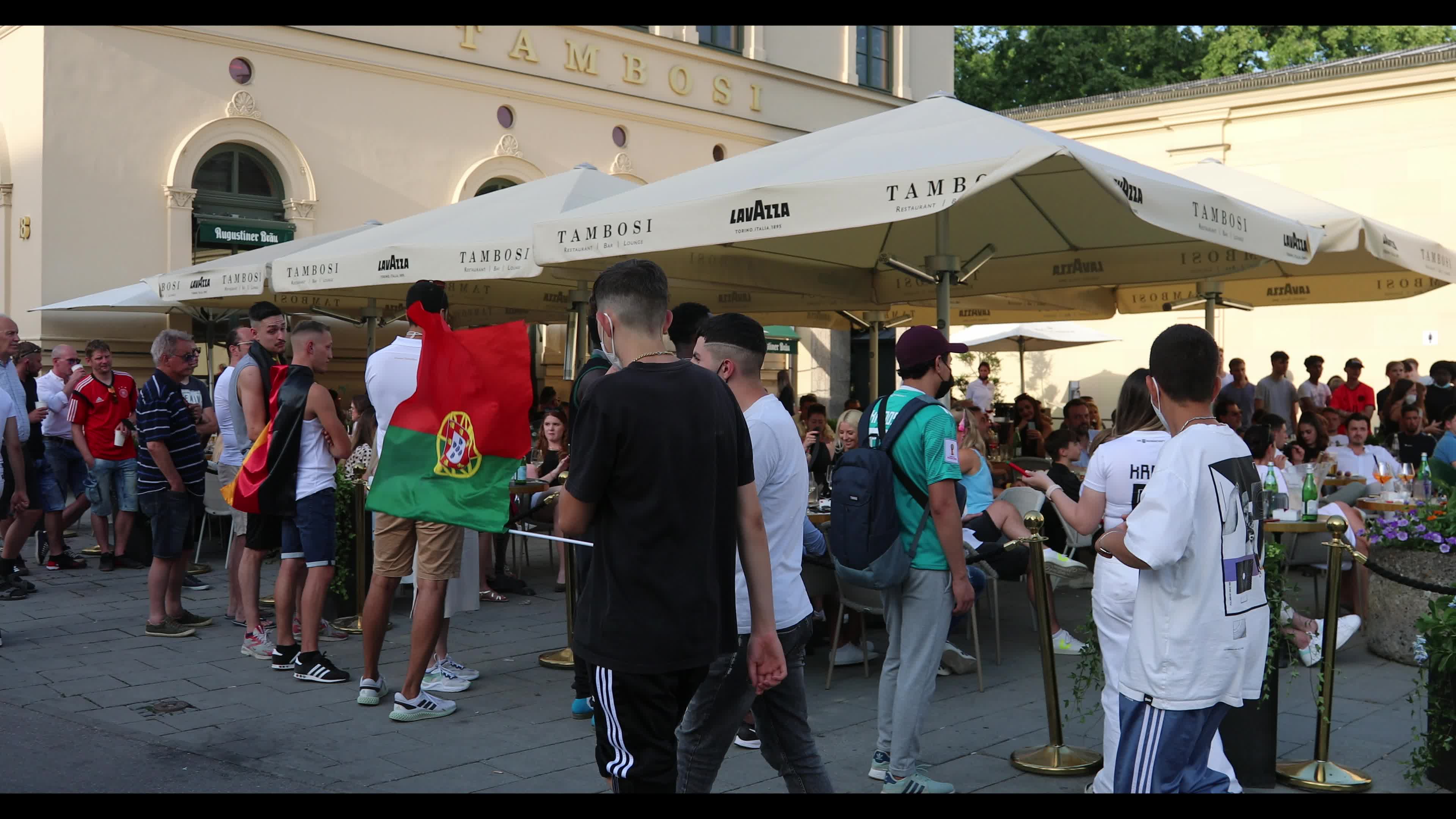 Football fans watch Euro 2020 match Germany – Portugal in Munich