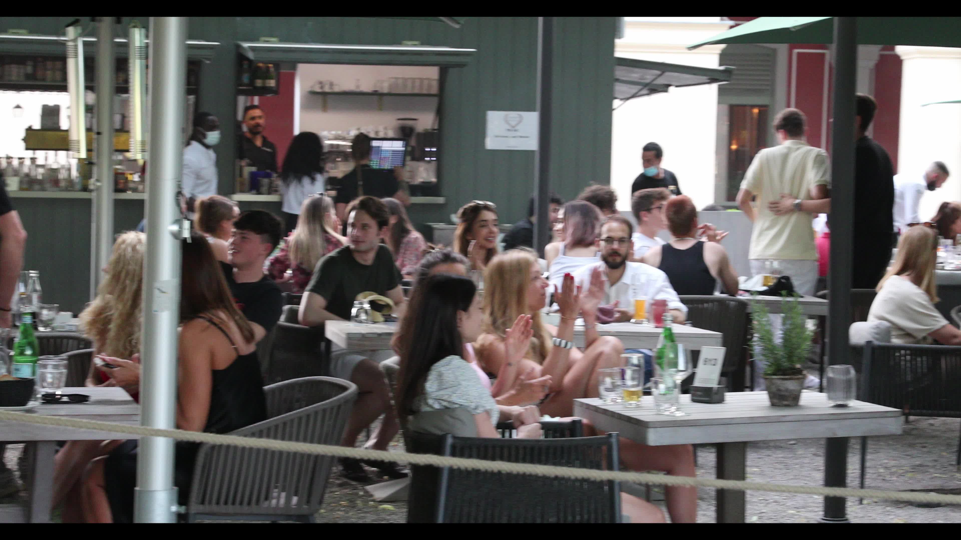 Football fans watch Euro 2020 match Germany – Portugal in Munich