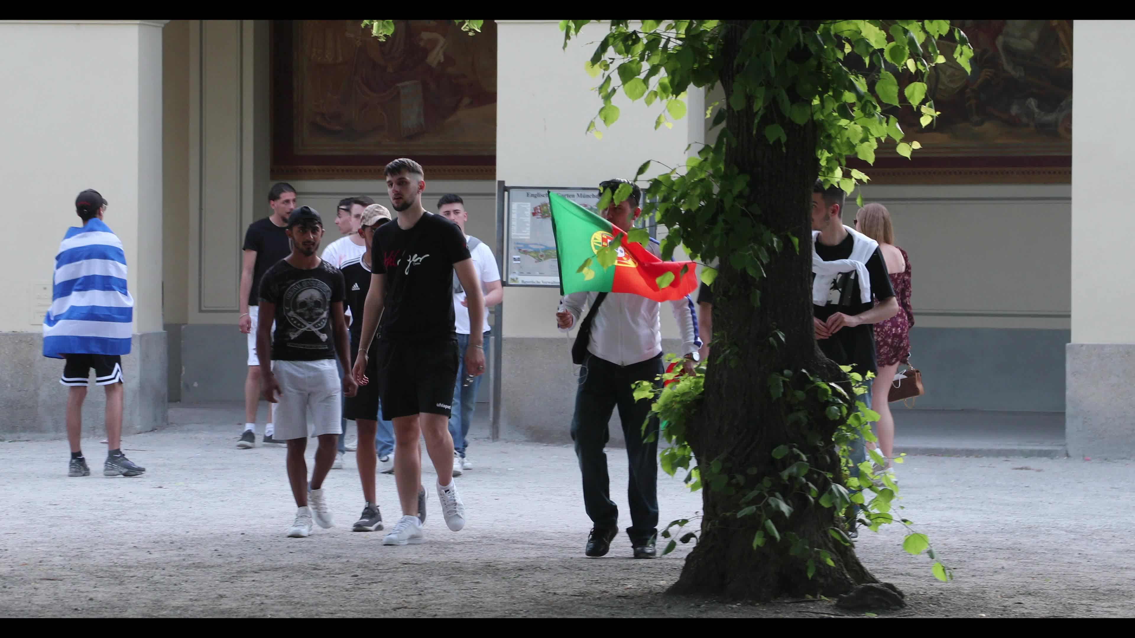 Football fans watch Euro 2020 match Germany – Portugal in Munich