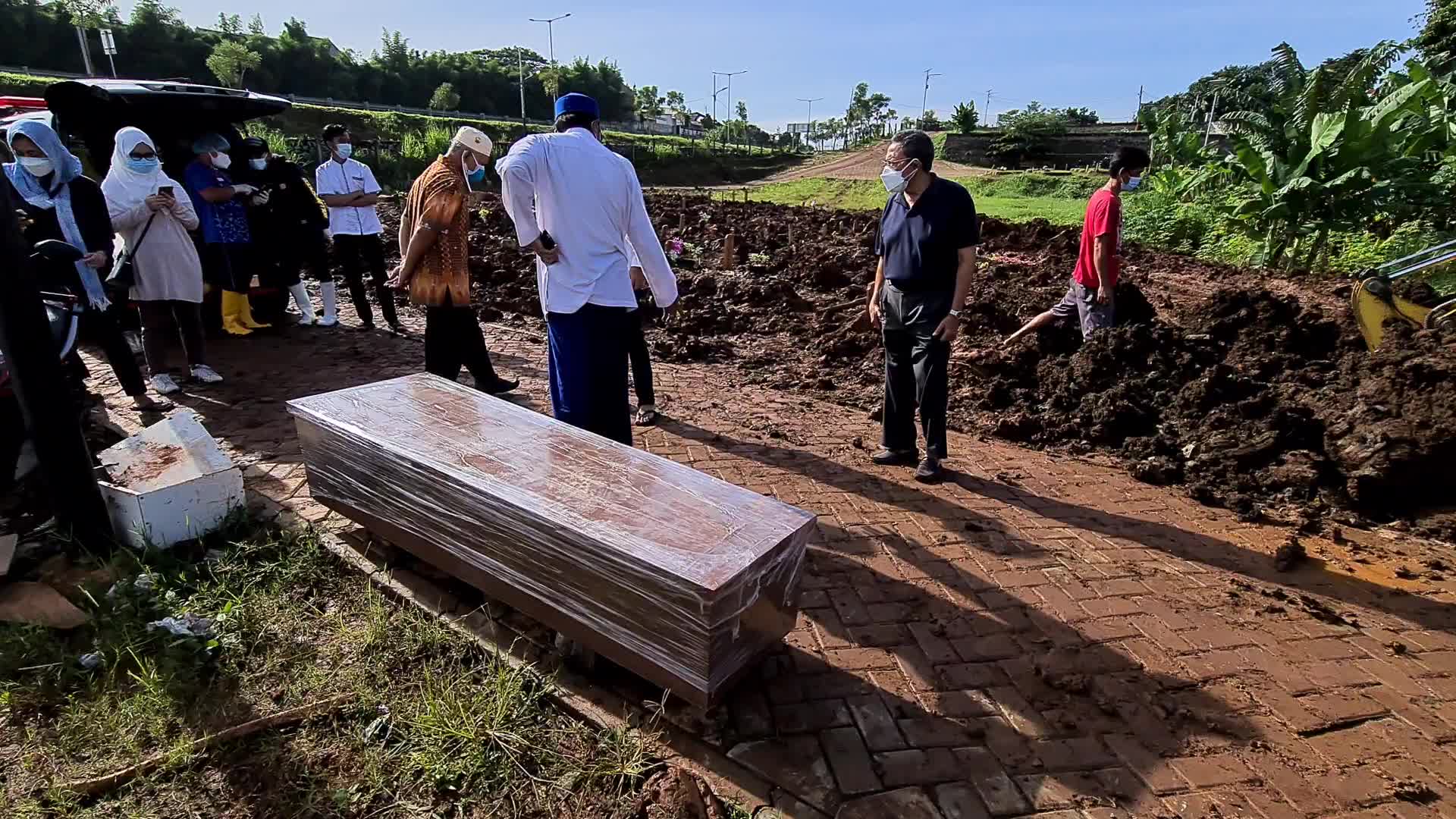 Funeral for Covid-19 victims in Indonesia