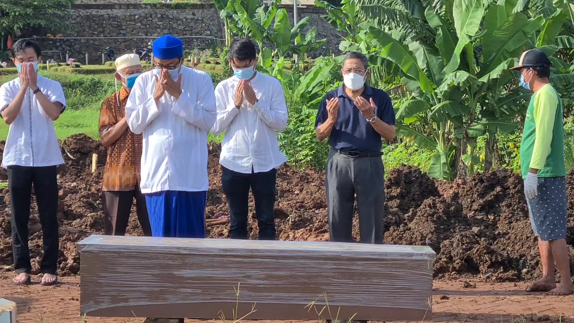 Funeral for Covid-19 victims in Indonesia