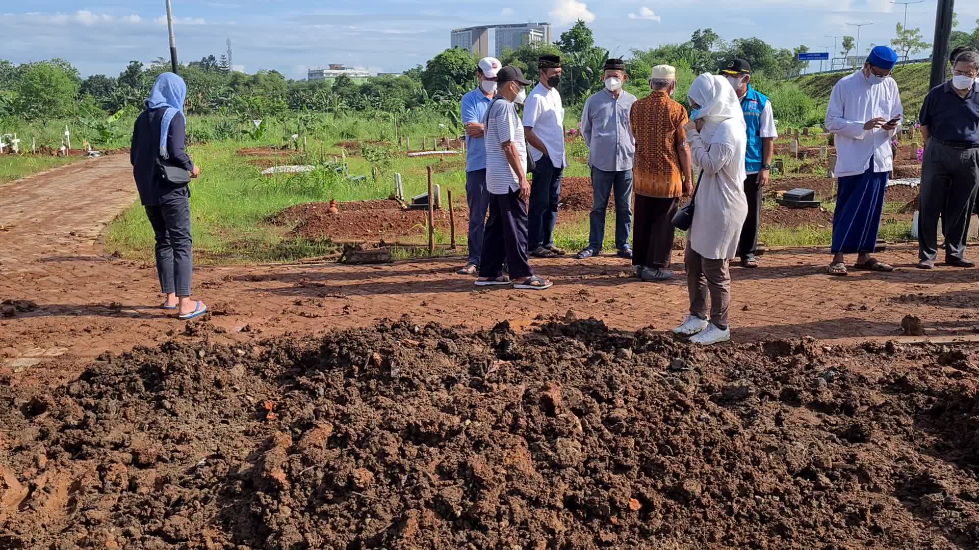 Funeral for Covid-19 victims in Indonesia