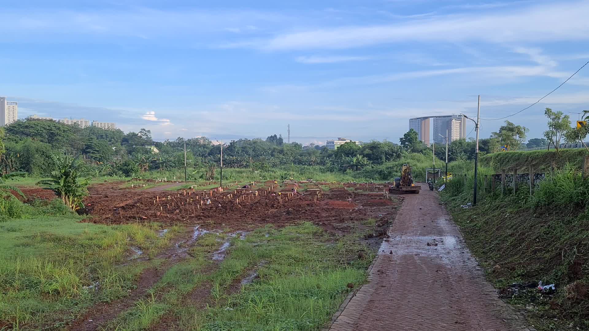 Coronavirus graveyard in Indonesia