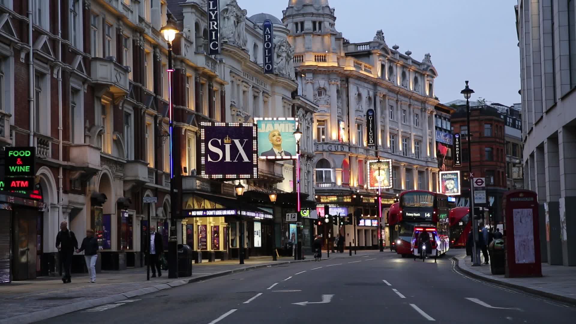 Theatres await reopening in London lockdown