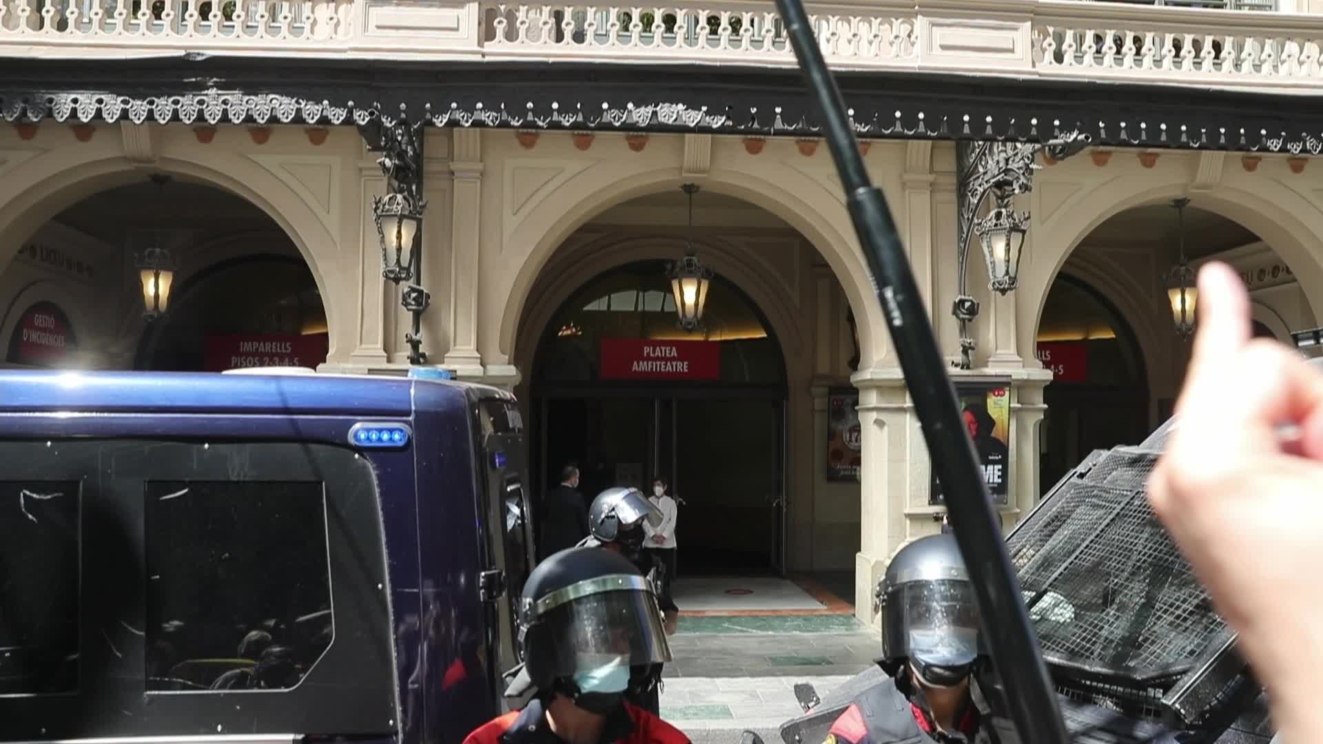 Demonstration against Spanish Presdent Pedro Sanchez in Barcelona