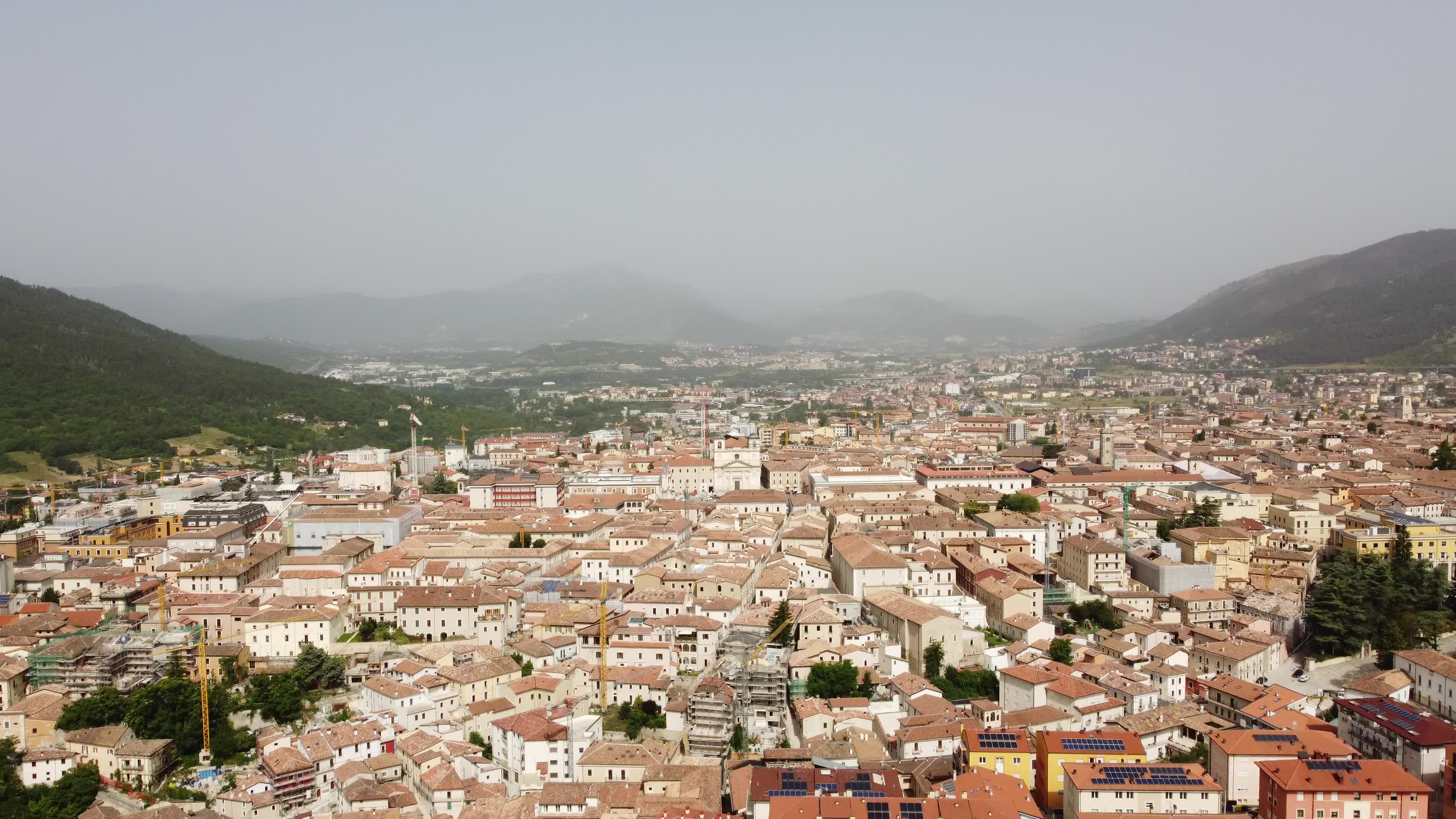Hot and muggy weather in Italy