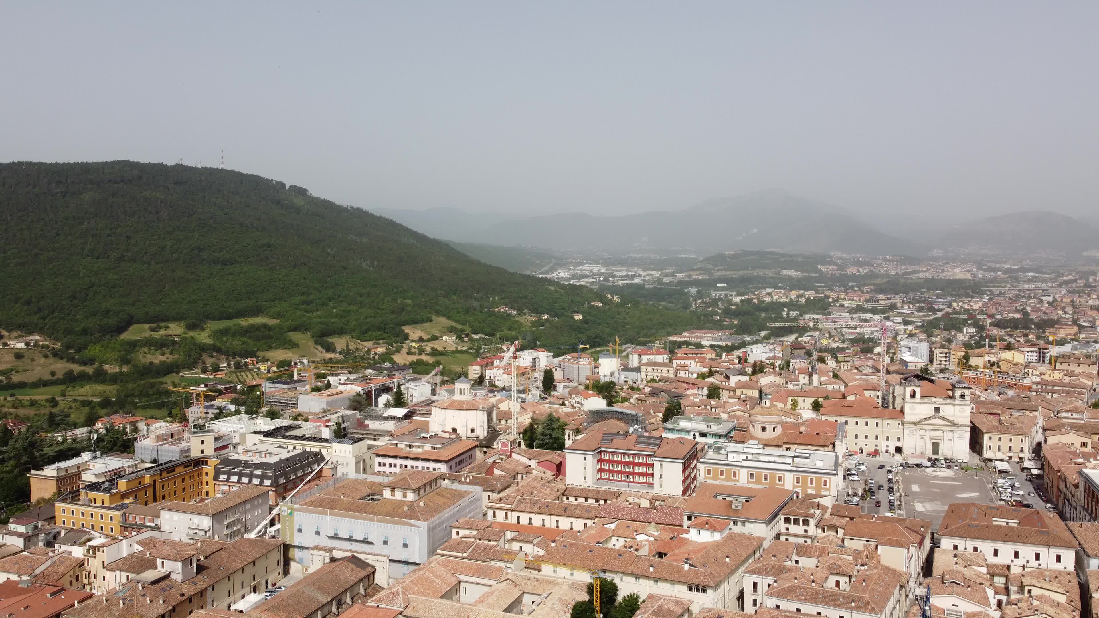 Hot and muggy weather in Italy