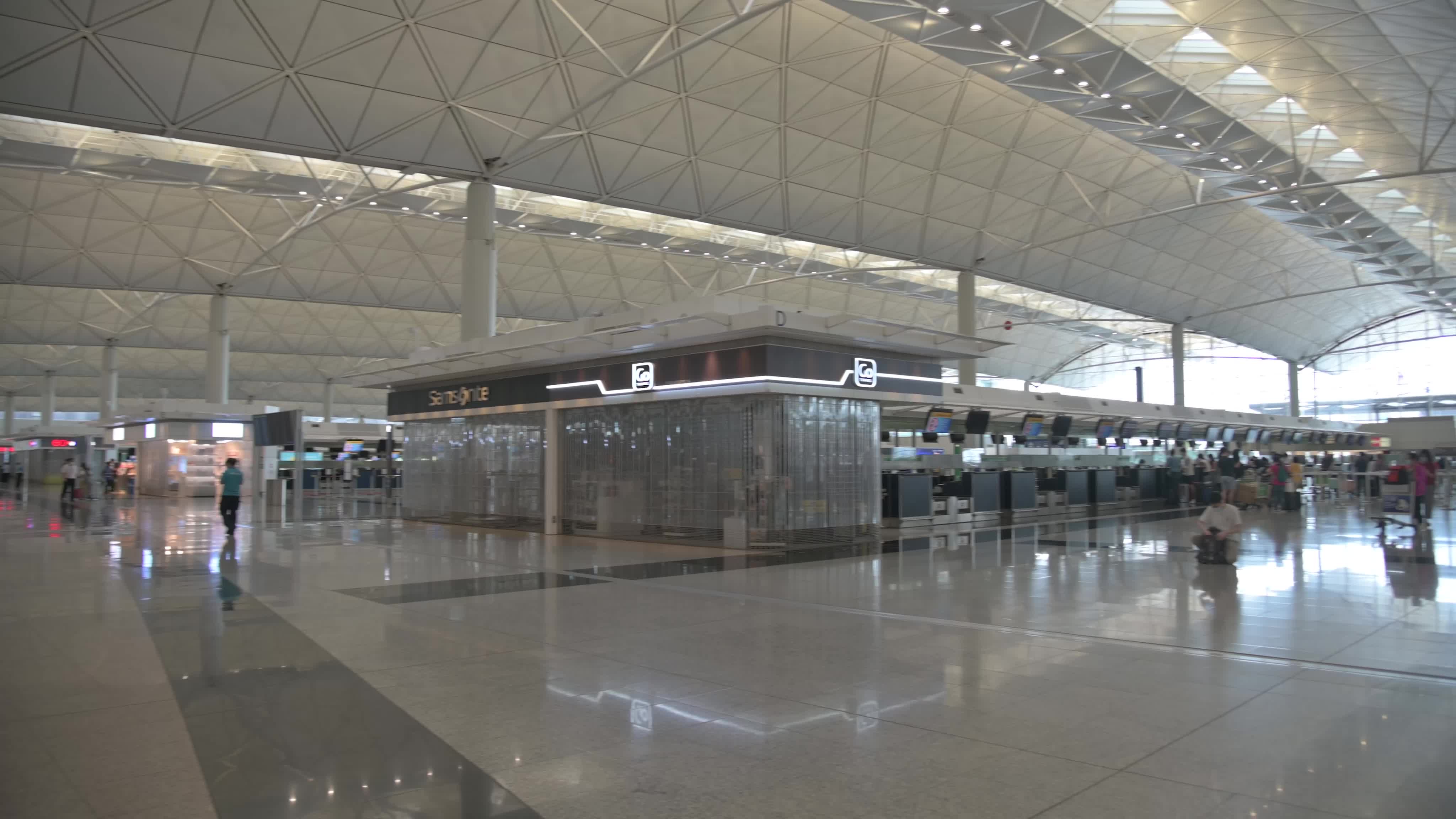 Hong Kong International Airport Amid The Covid-19 Pandemic