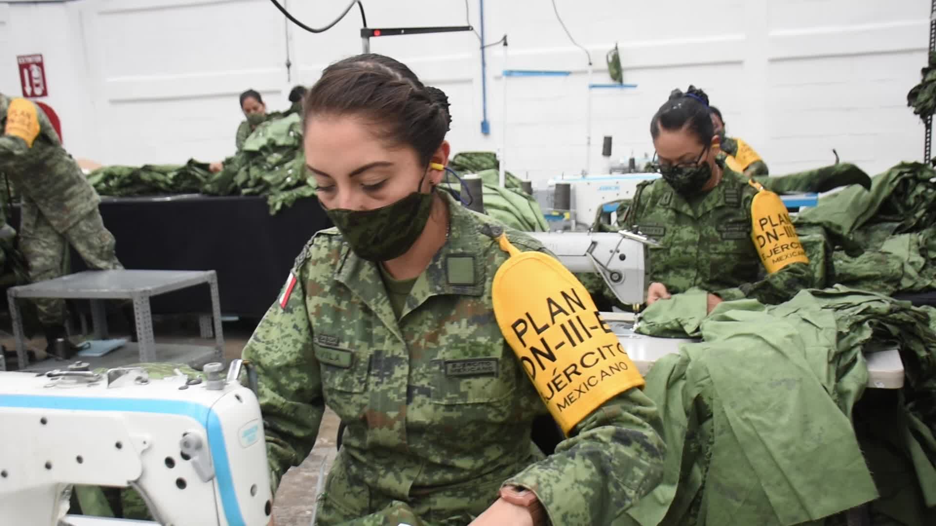 Production Of Mexican Army Uniforms