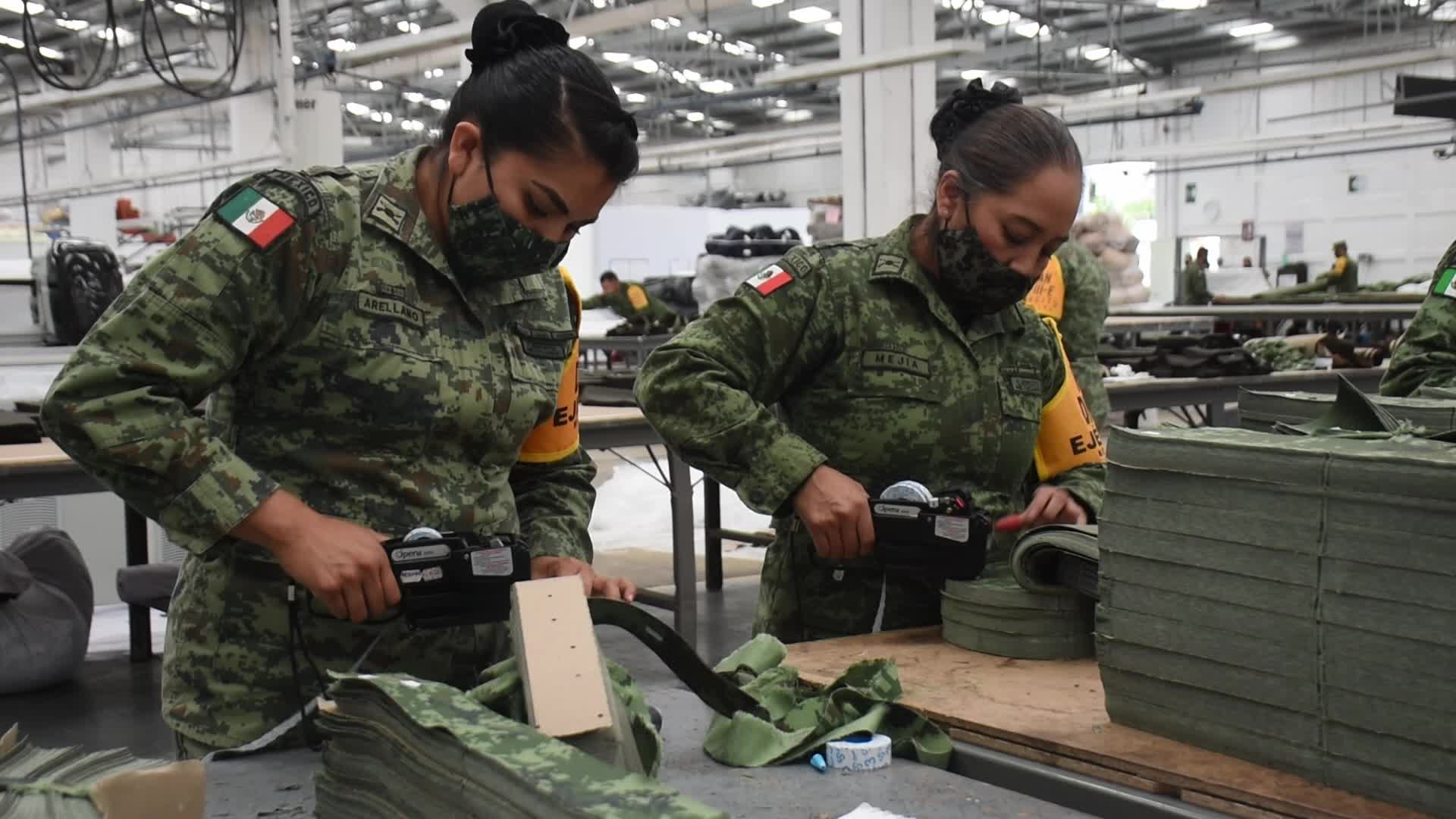 Production Of Mexican Army Uniforms