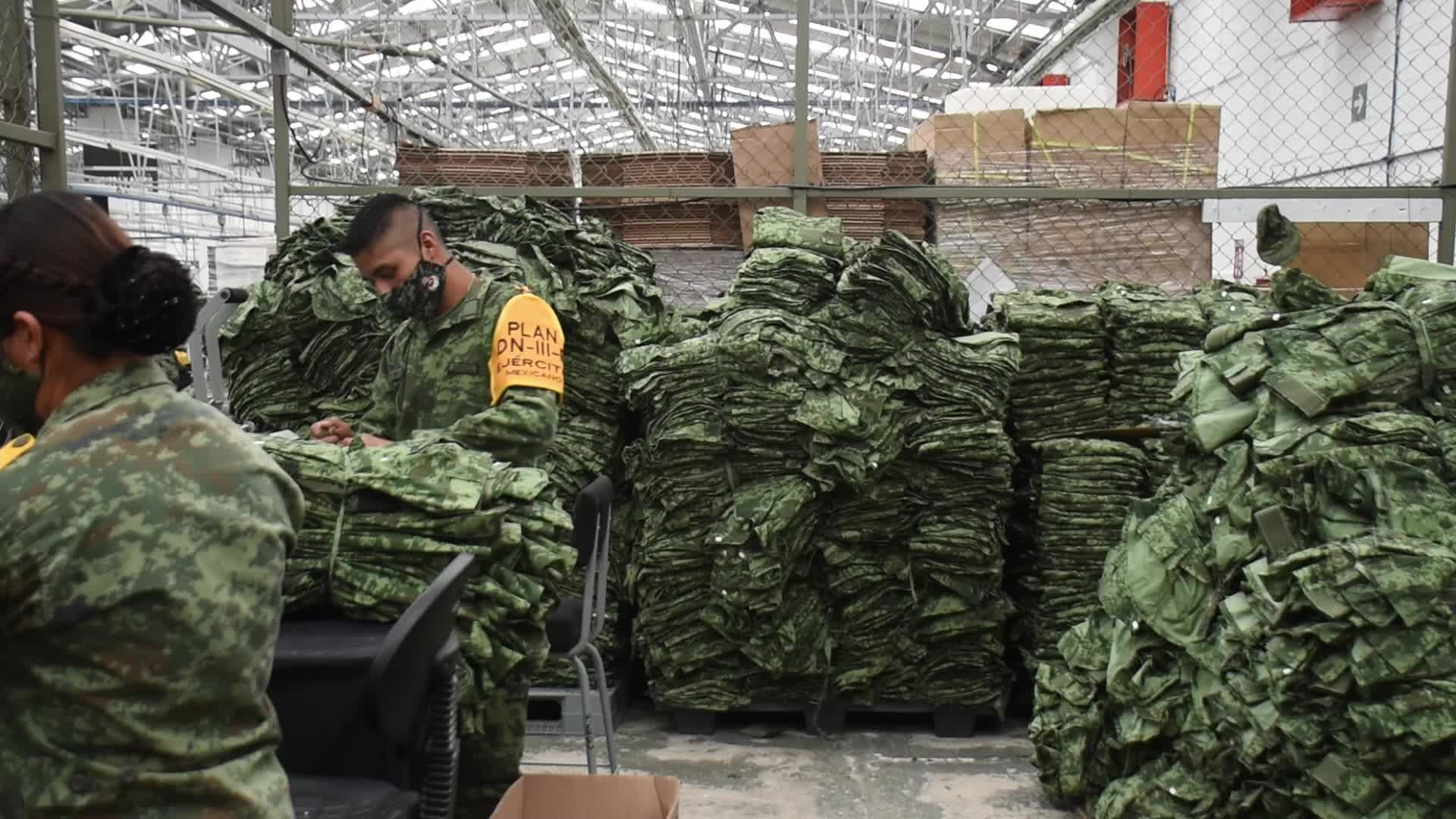 Production Of Mexican Army Uniforms