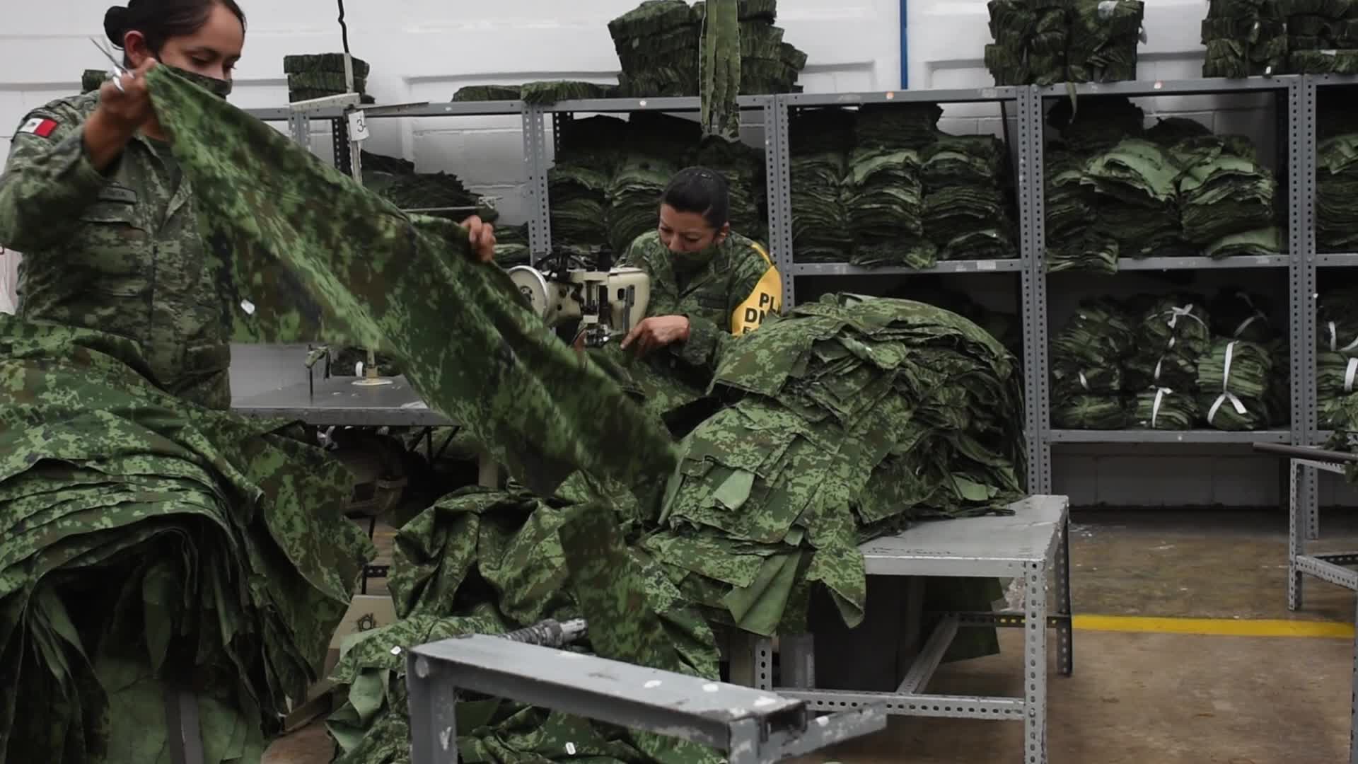 Production Of Mexican Army Uniforms