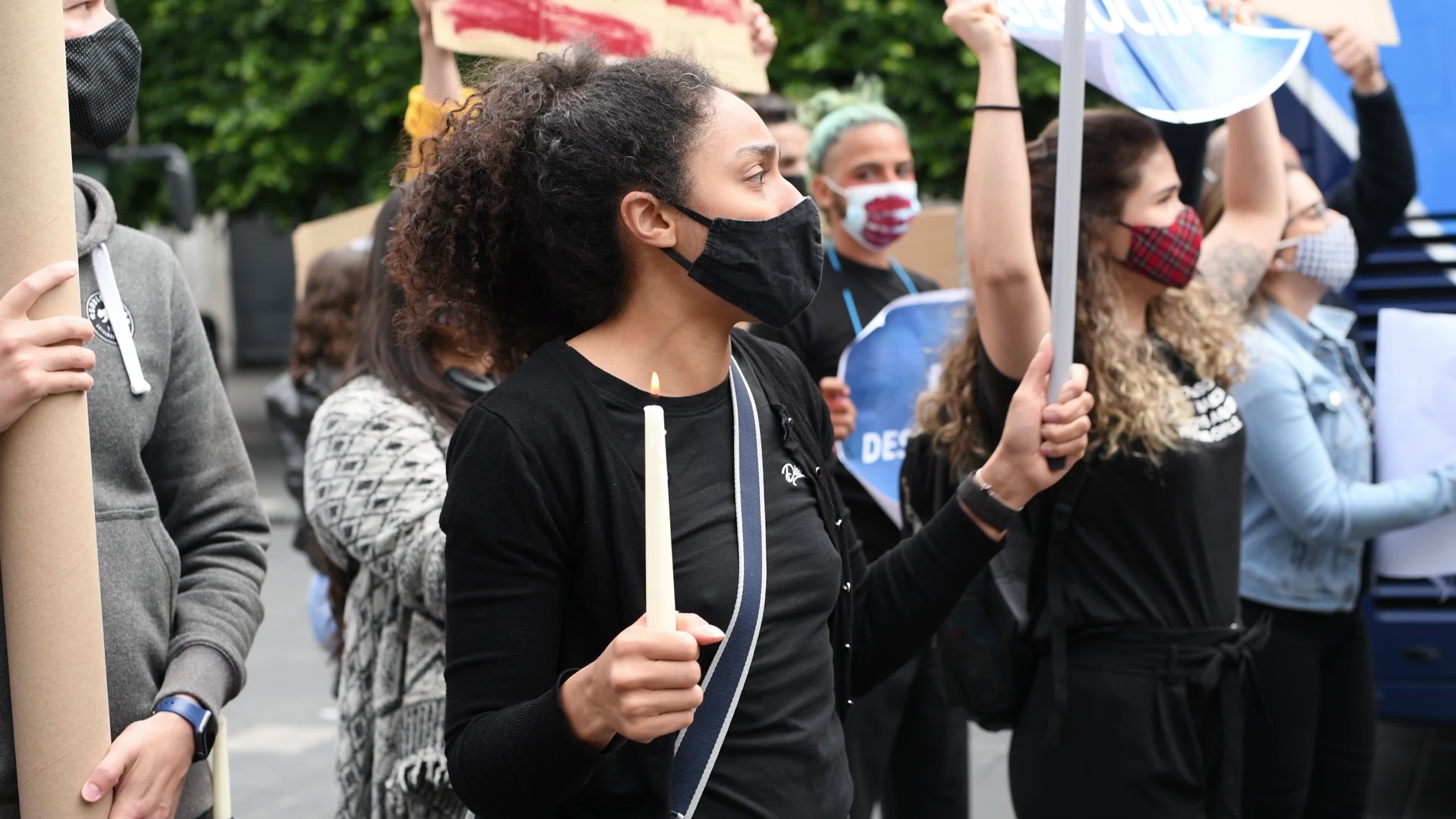 Fora (stop) Bolsonaro Protesters, Dublin