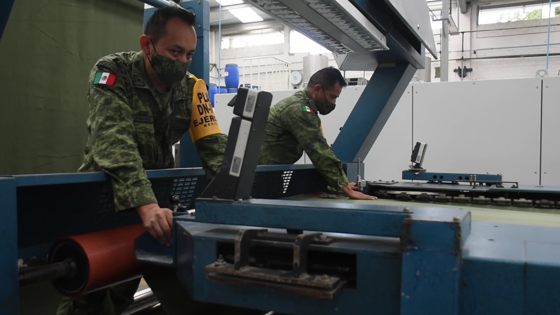 Production Of Mexican Army Uniforms