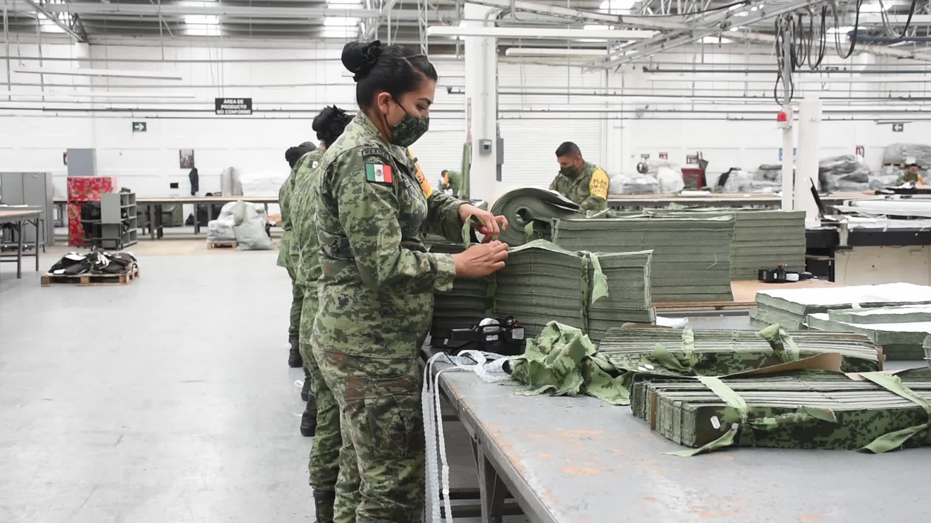 Production Of Mexican Army Uniforms