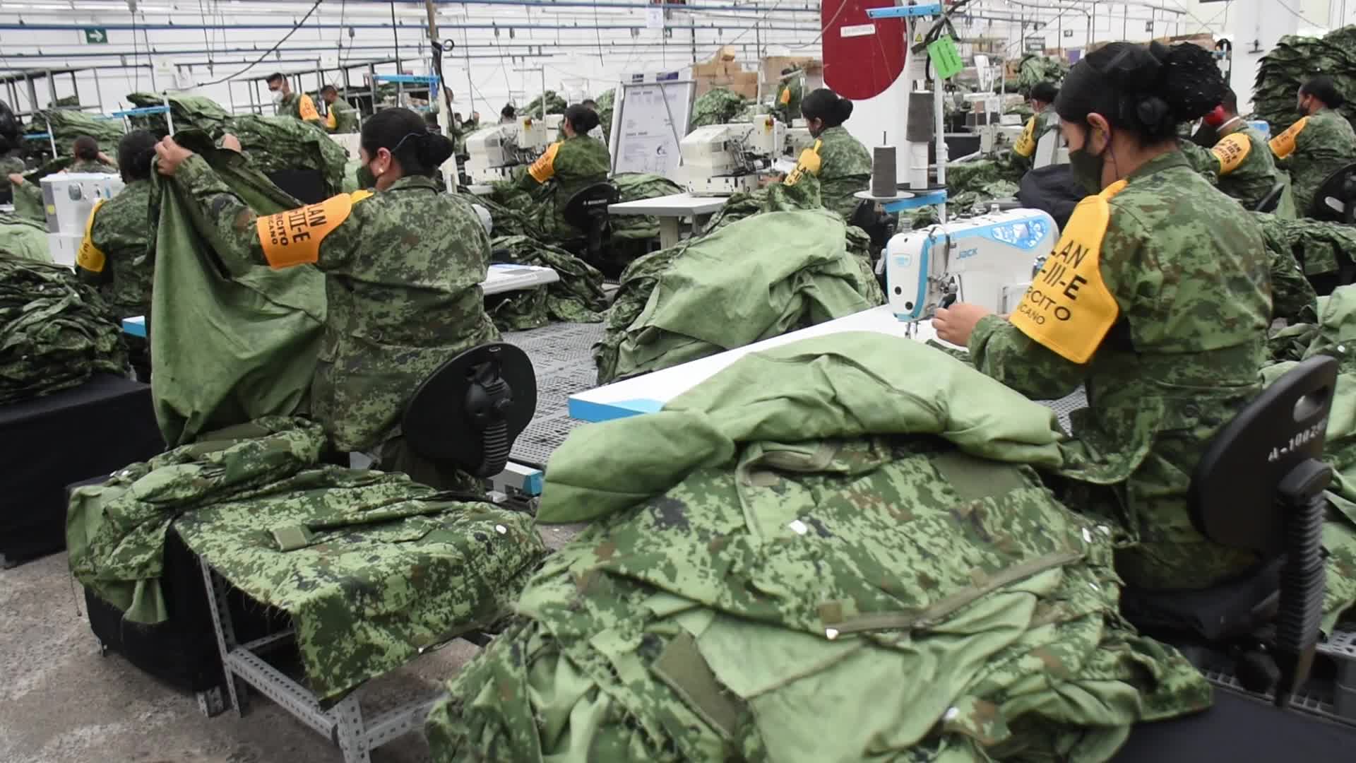 Production Of Mexican Army Uniforms