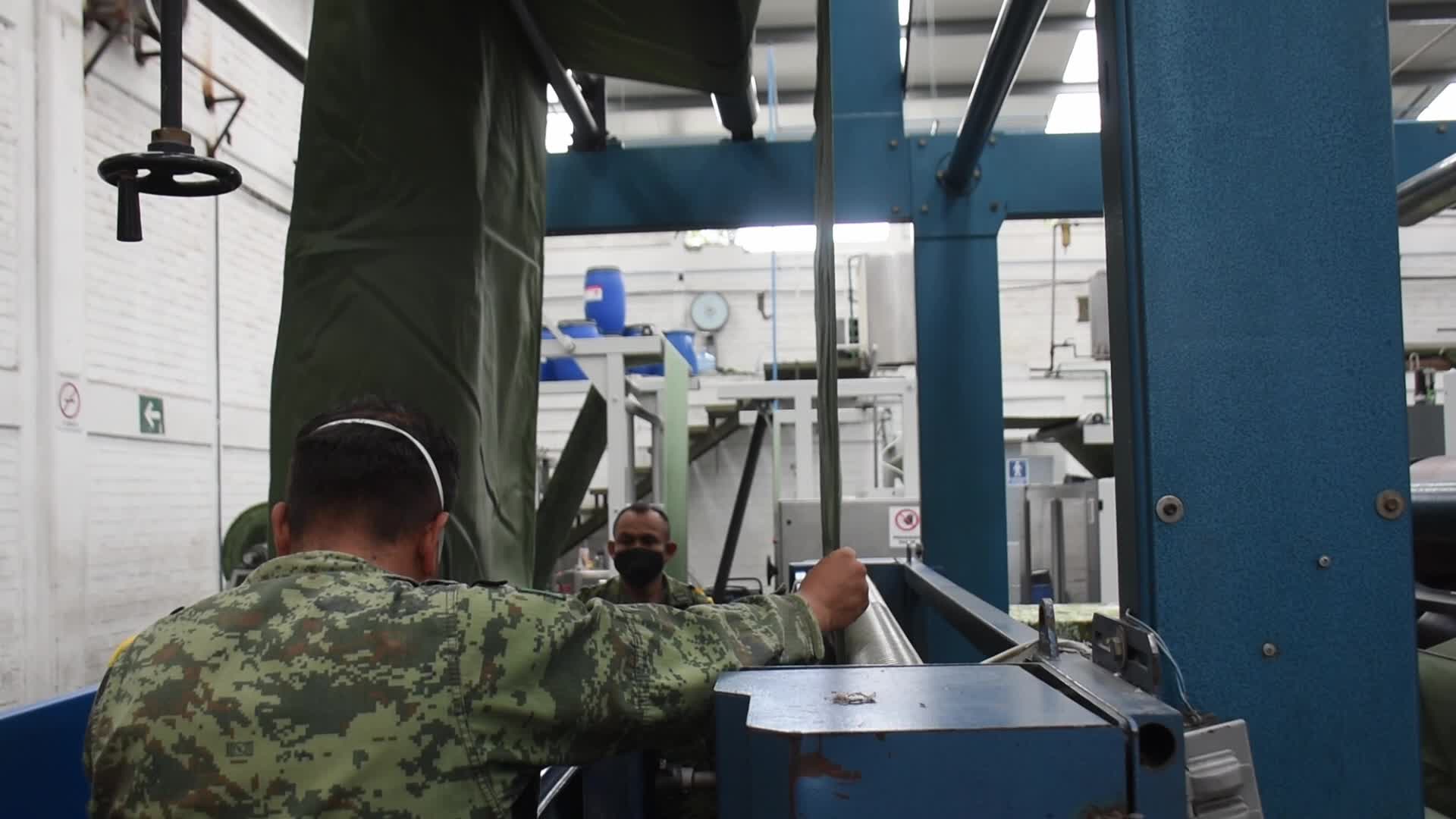 Production Of Mexican Army Uniforms