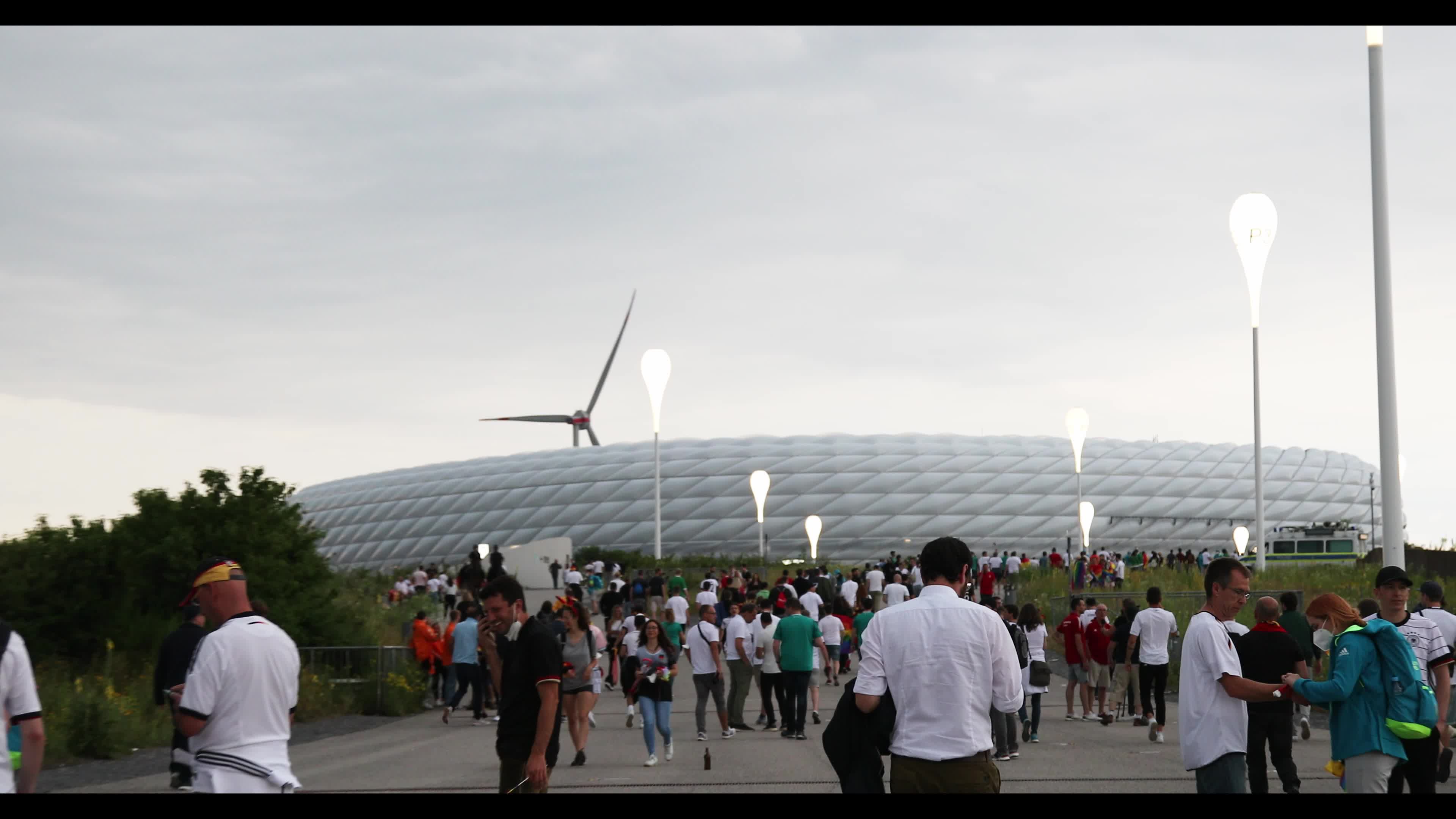 LGBTQ Activists and Fans at the Allianz Arena before the Euro 2020 match between Germany and Hungary