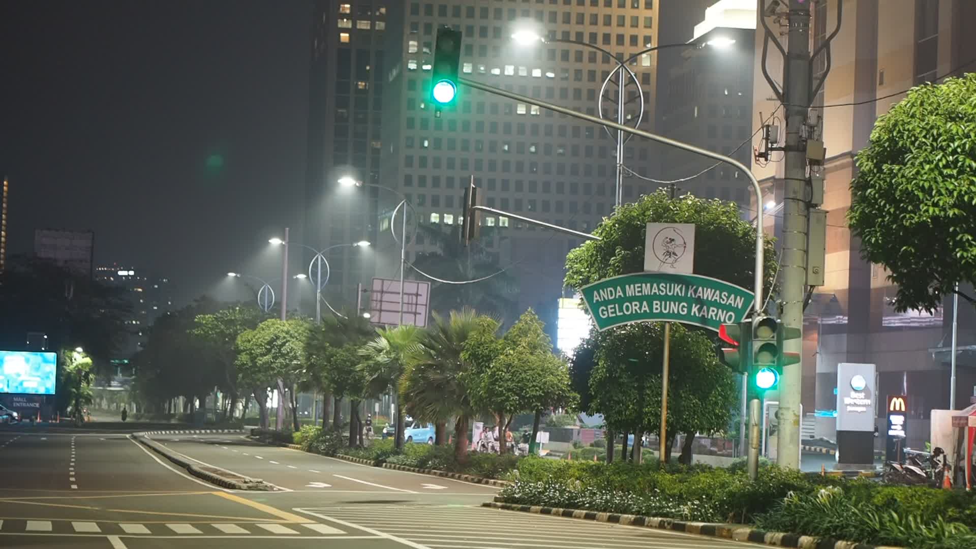 Indonesia: Early morning in the capital city
