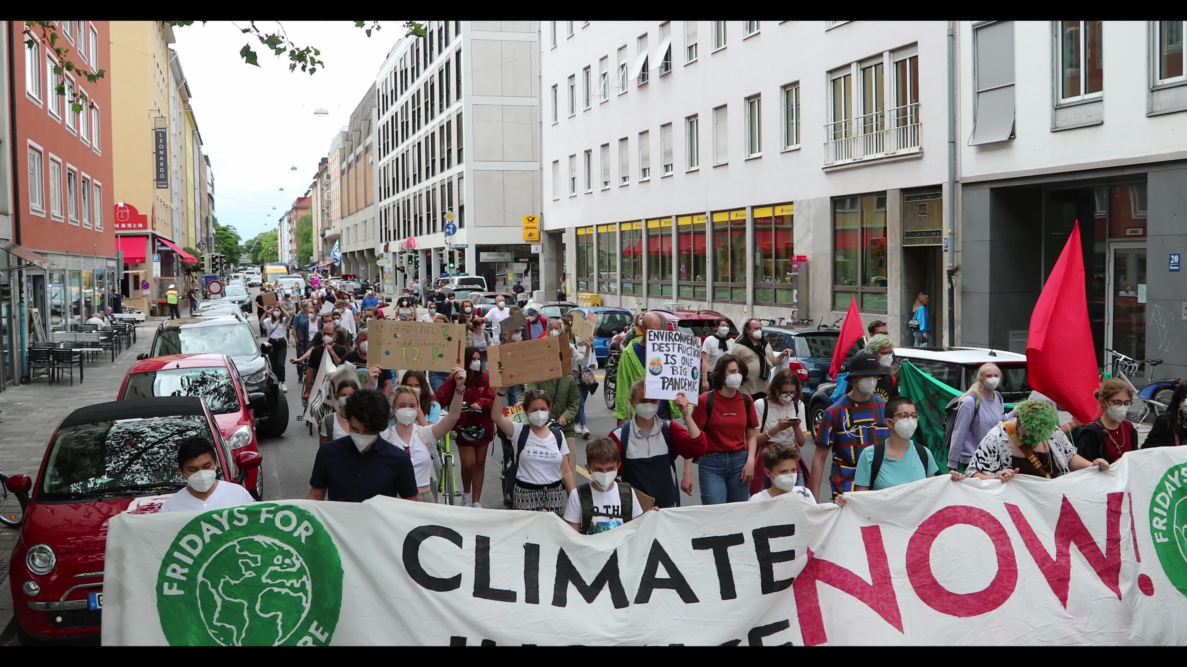 Fridays for Future protests for real climate protection in Munich