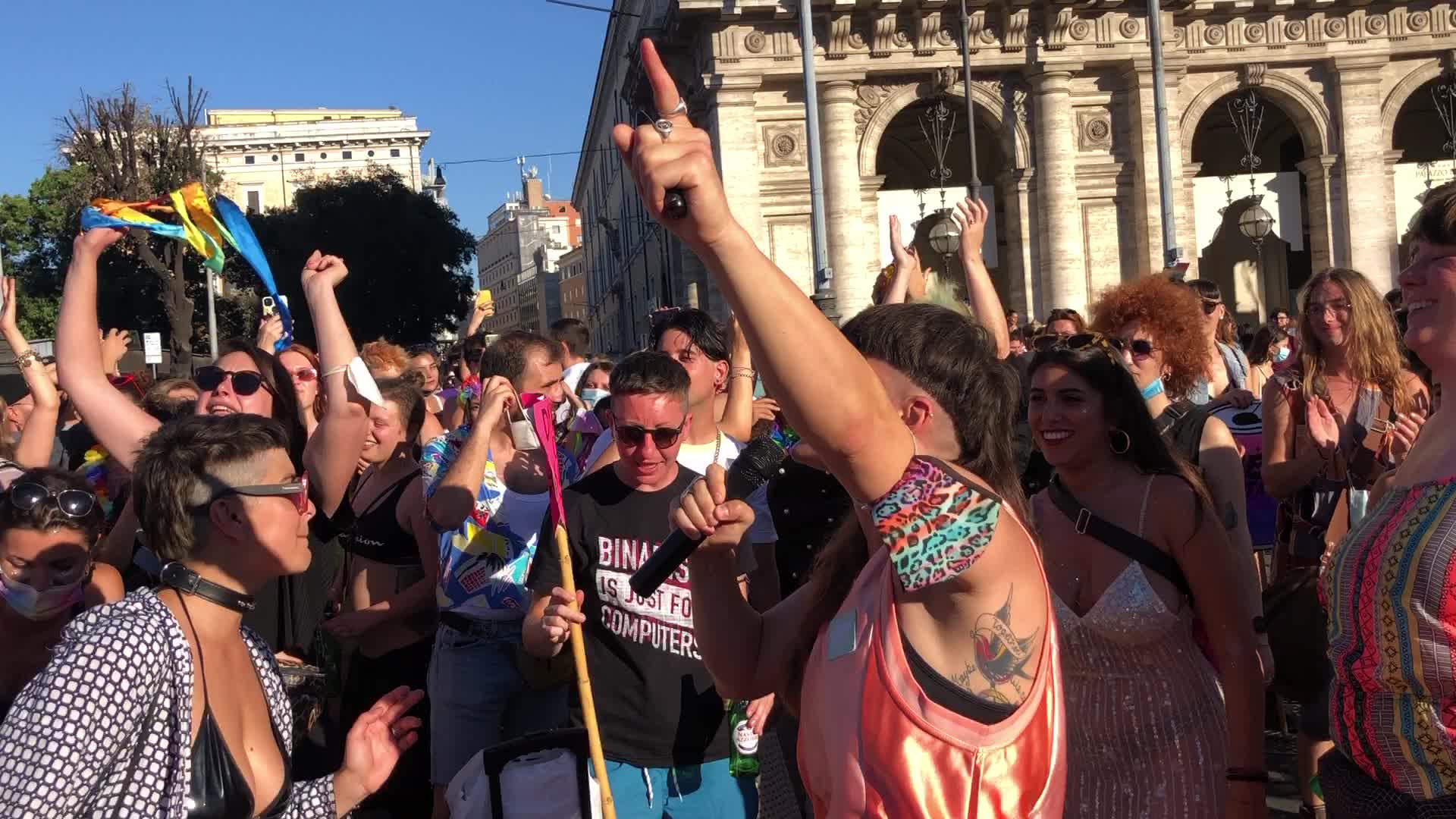 Rome Pride March in support to LGBTQ rights