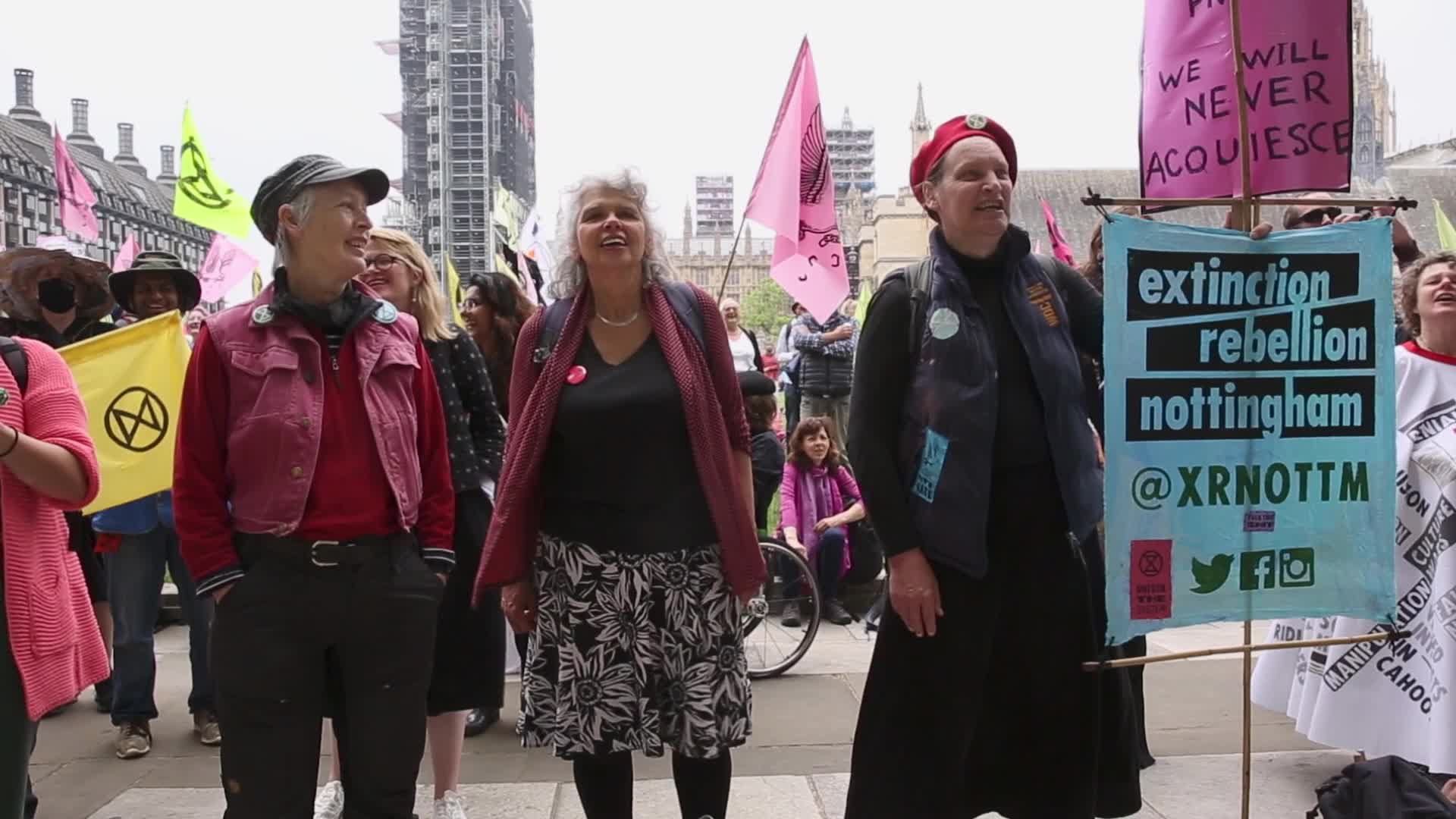 Extinction Rebellion Holds Free The Press Action Day