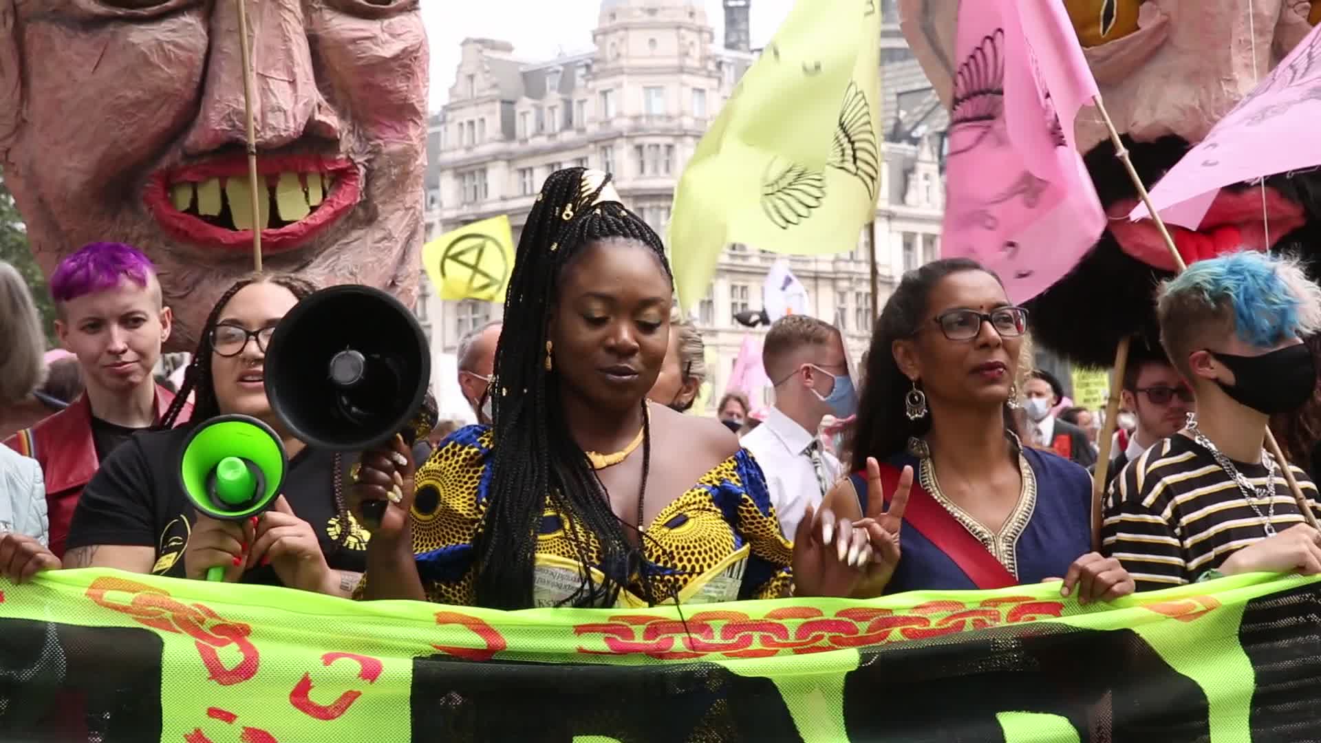 Extinction Rebellion Holds Free The Press Action Day