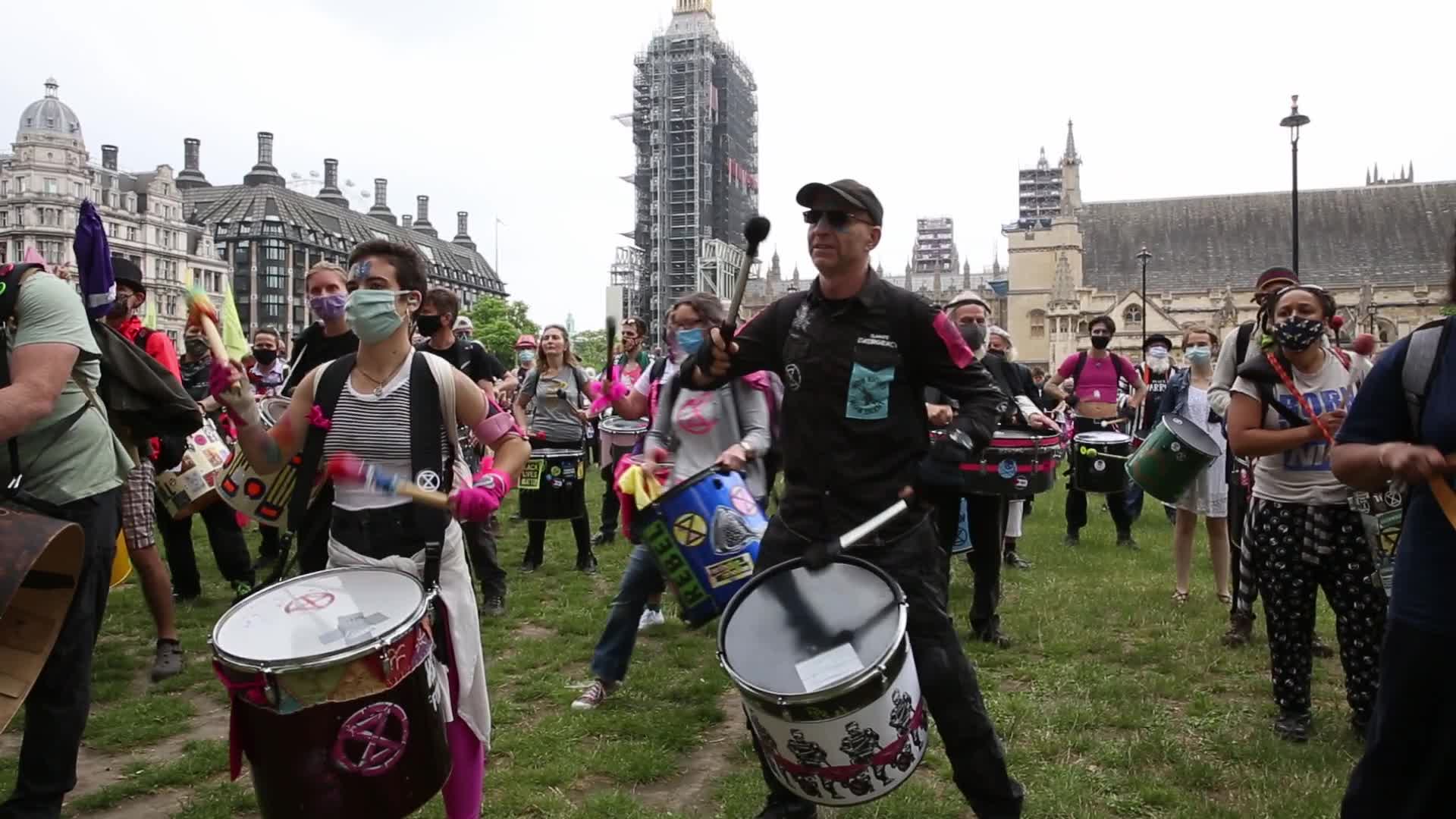 Extinction Rebellion Holds Free The Press Action Day