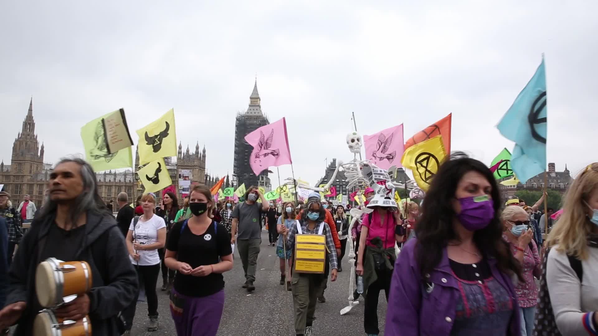Extinction Rebellion Holds Free The Press Action Day