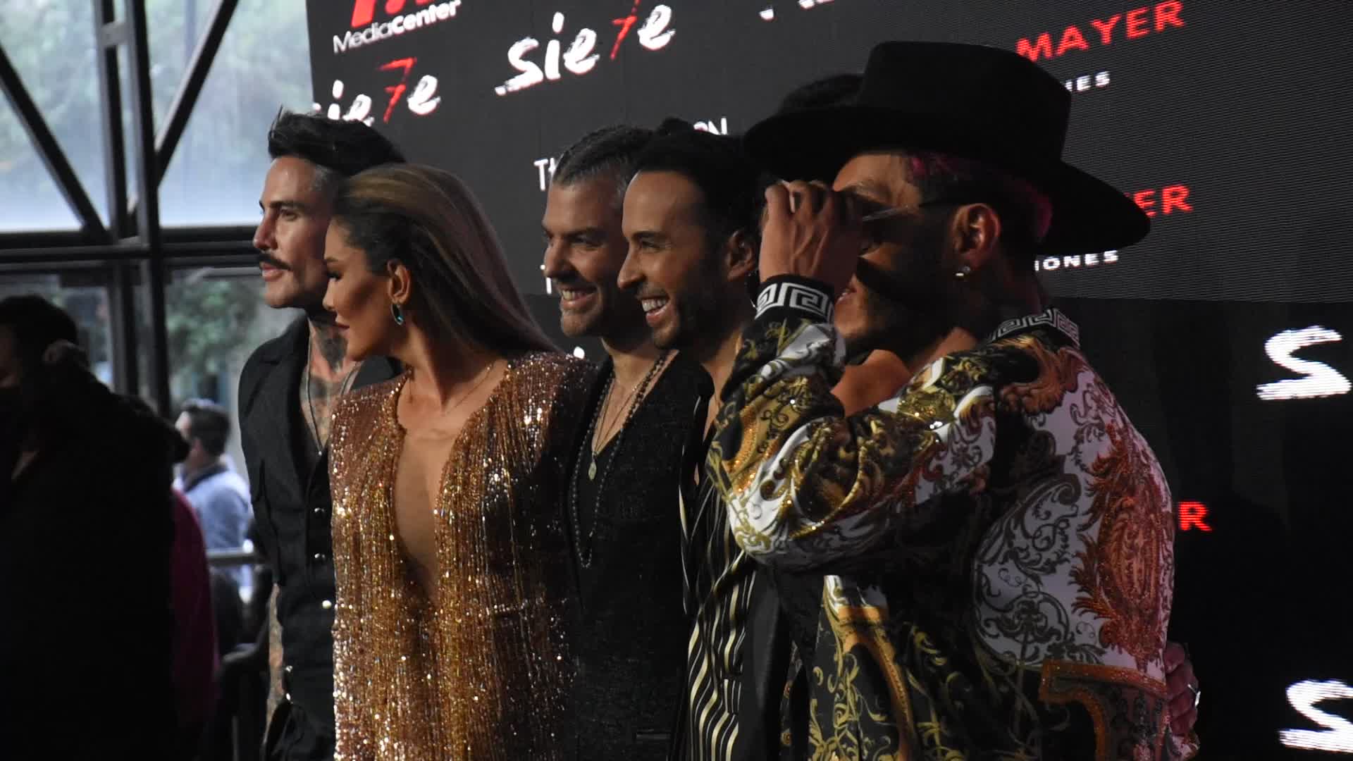 The Musical Siete Red Carpet In Mexico