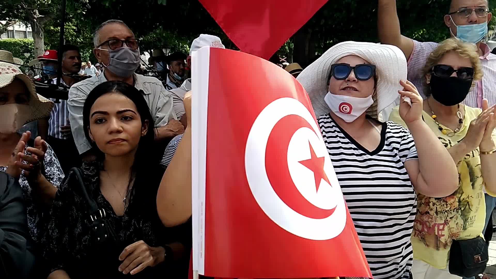 PDL Supporters Protest In Tunis