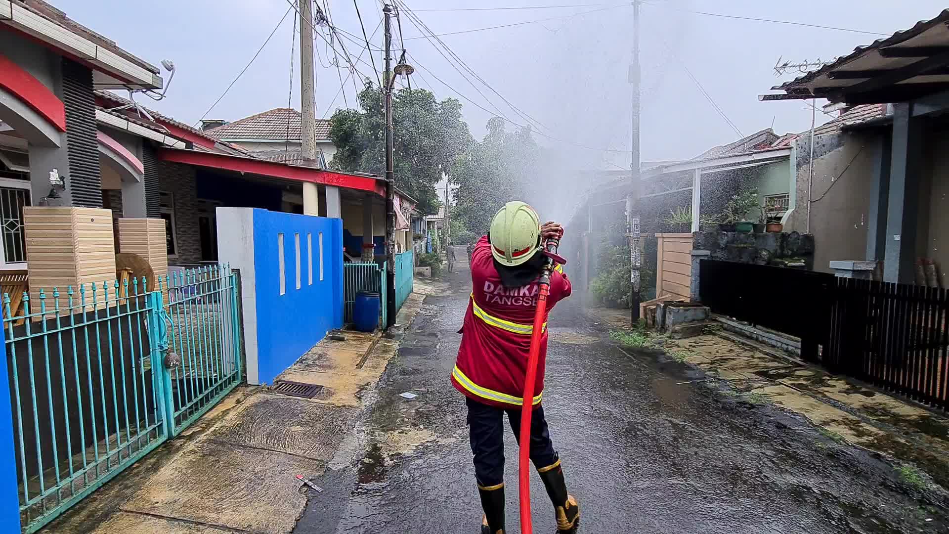  Mass disinfections to combat coronavirus in Indonesia
