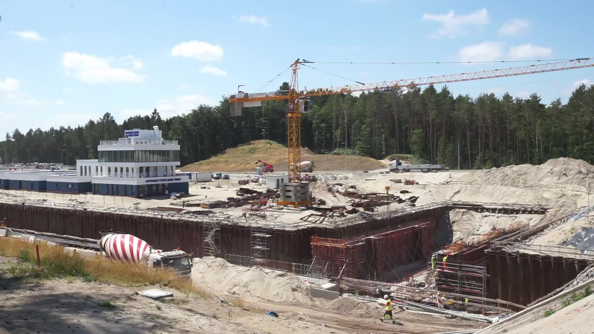 Vistula Spit Canal Construction Site In Poland