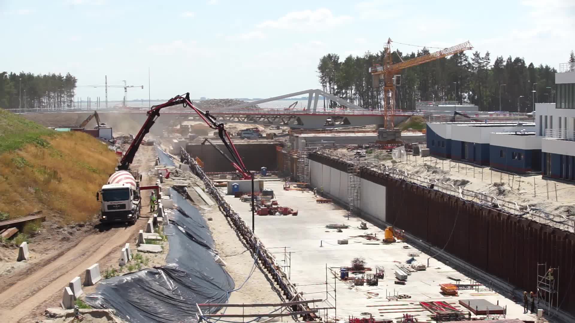 Vistula Spit Canal Construction Site In Poland