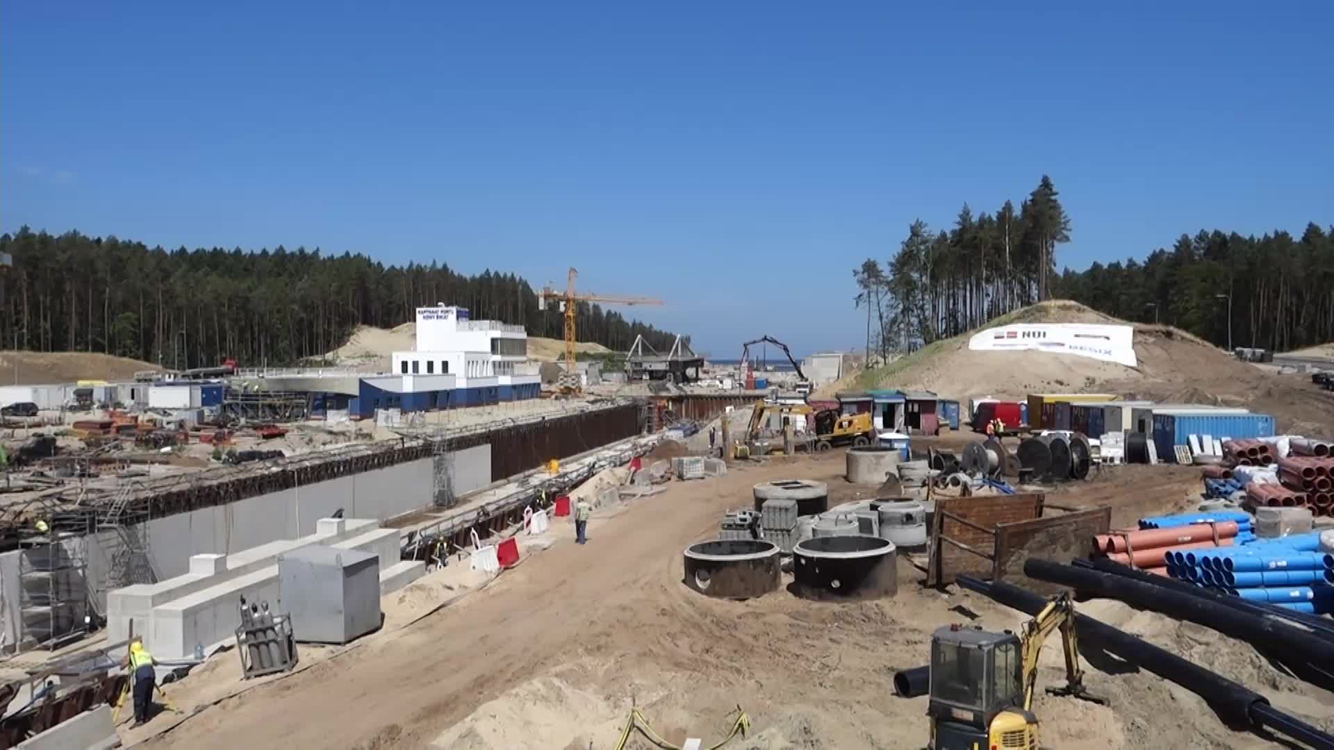 Vistula Spit Canal Construction Site In Poland