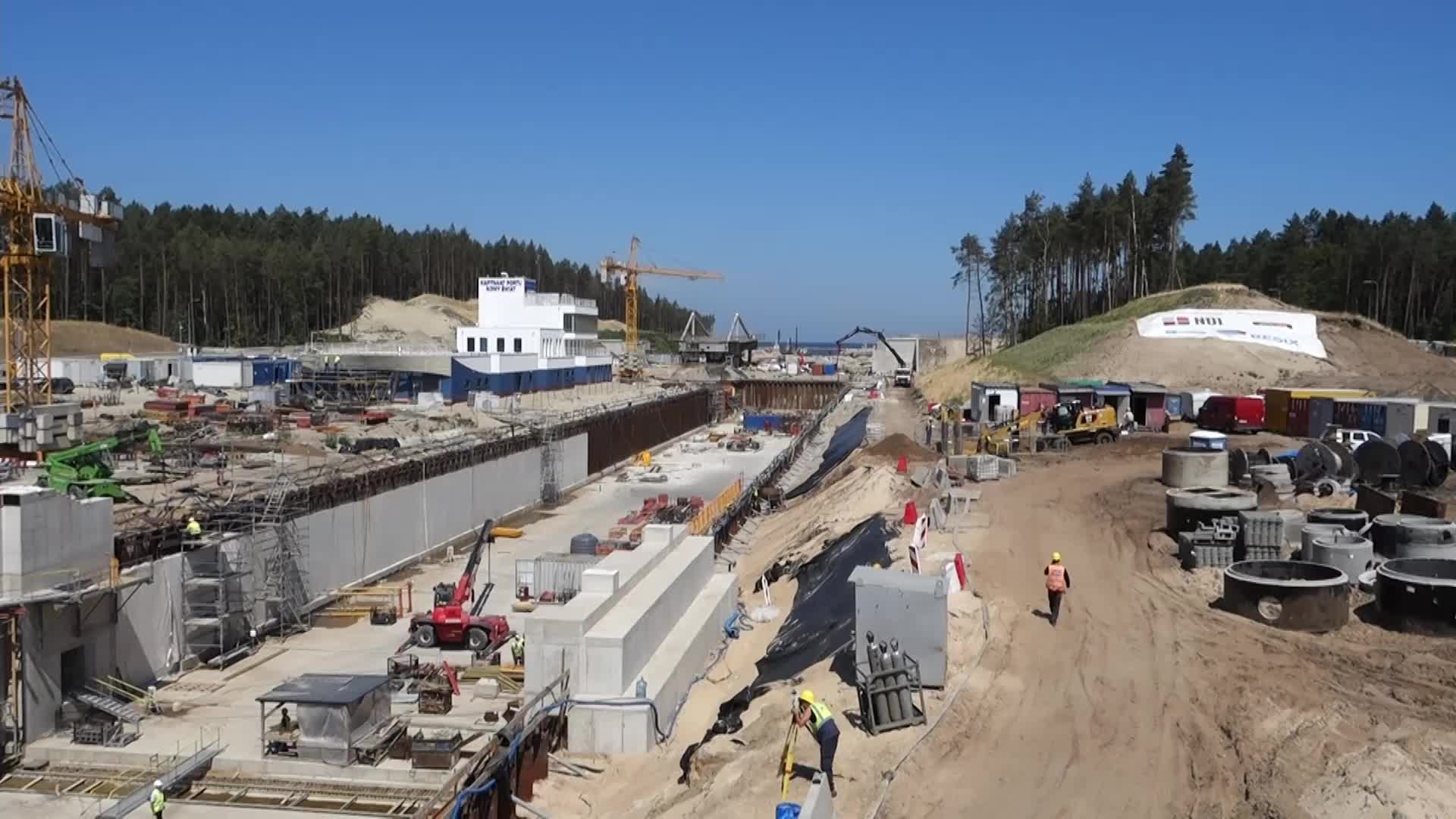 Vistula Spit Canal Construction Site In Poland