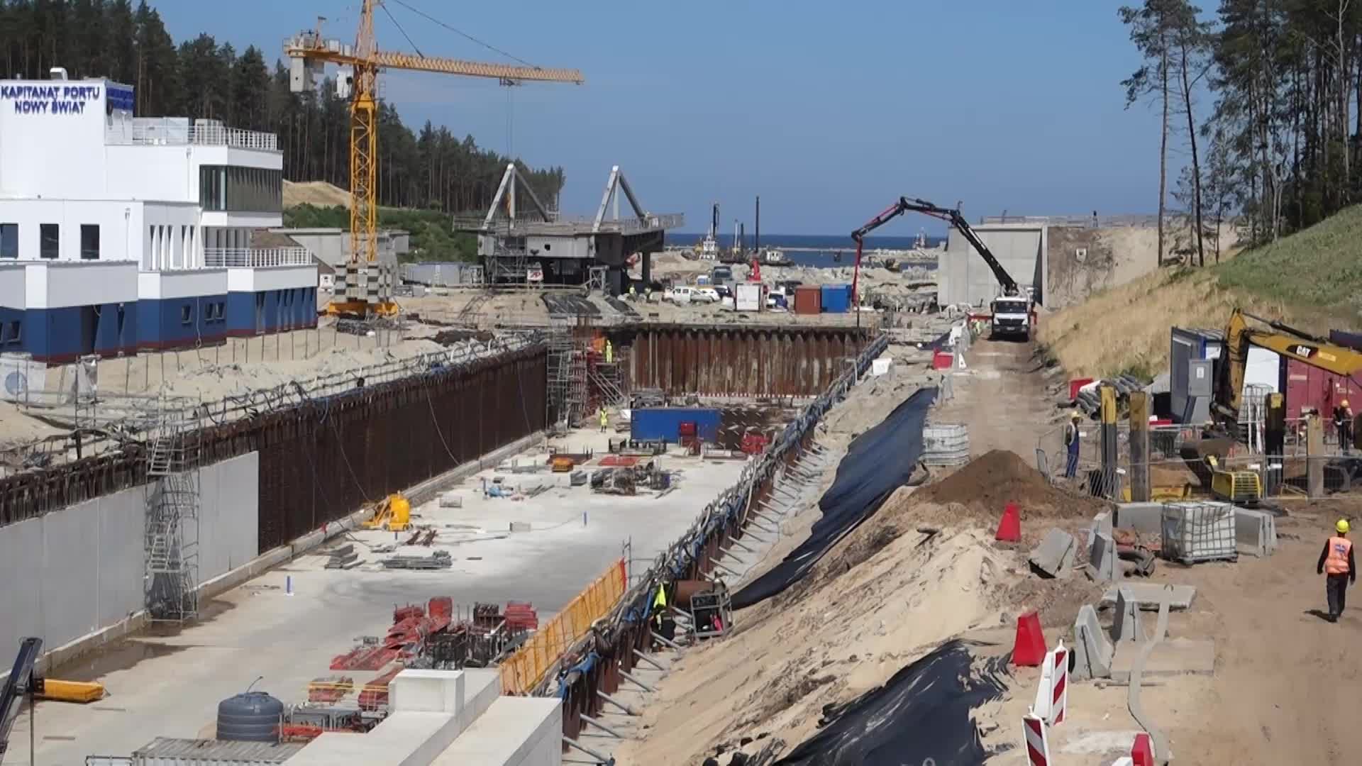 Vistula Spit Canal Construction Site In Poland