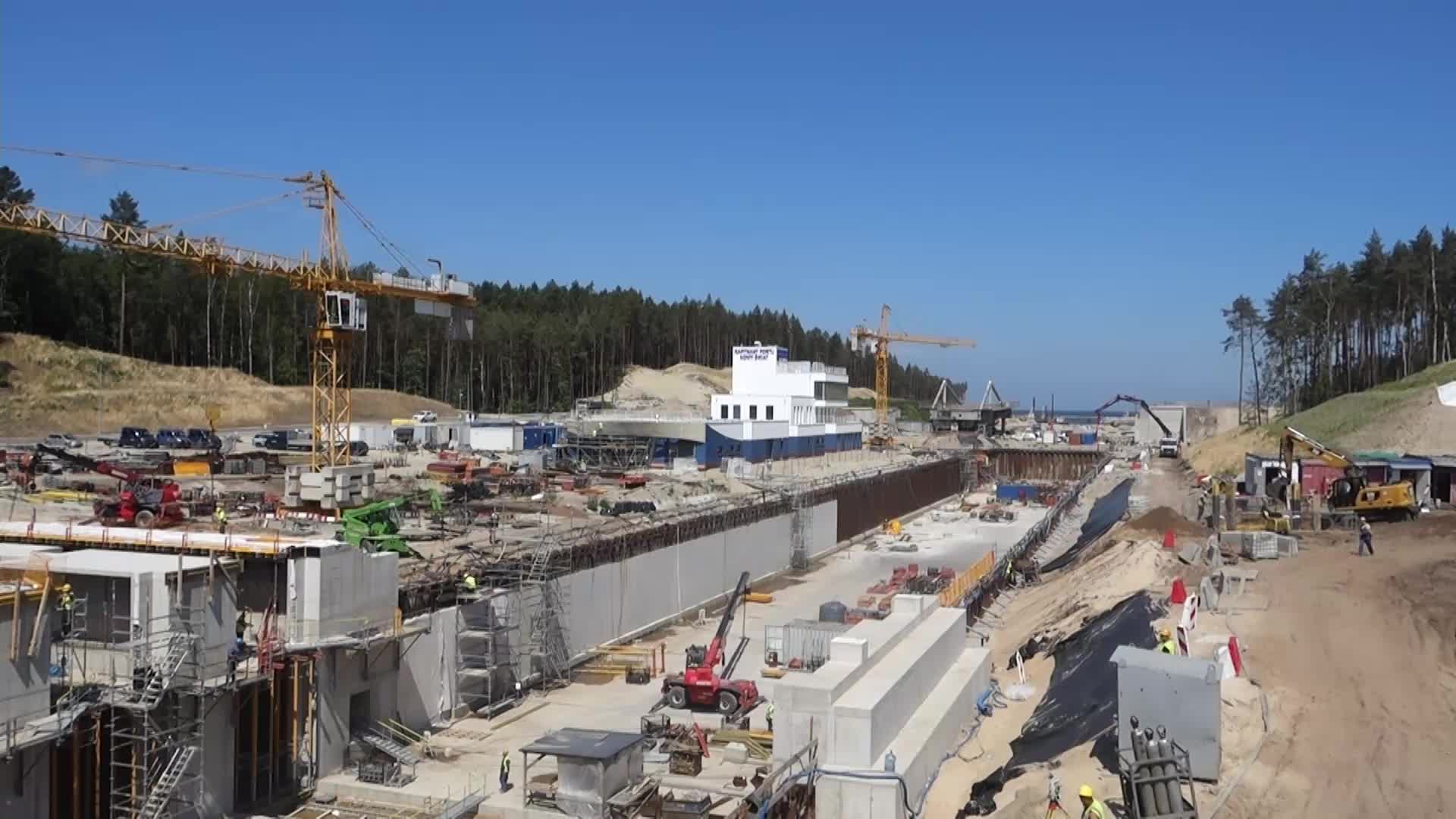 Vistula Spit Canal Construction Site In Poland