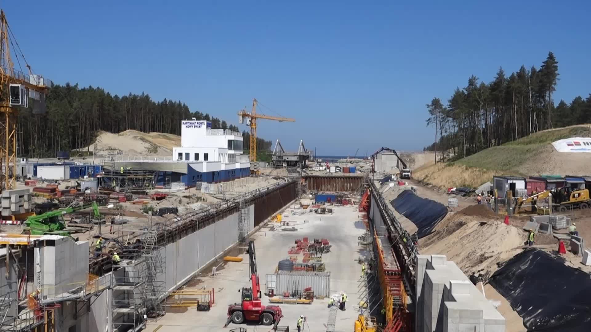 Vistula Spit Canal Construction Site In Poland