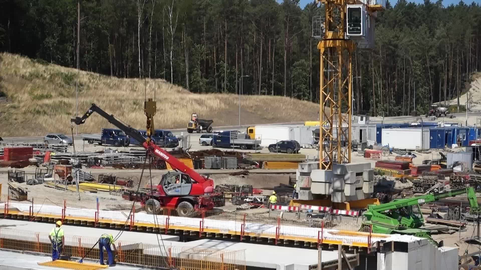 Vistula Spit Canal Construction Site In Poland