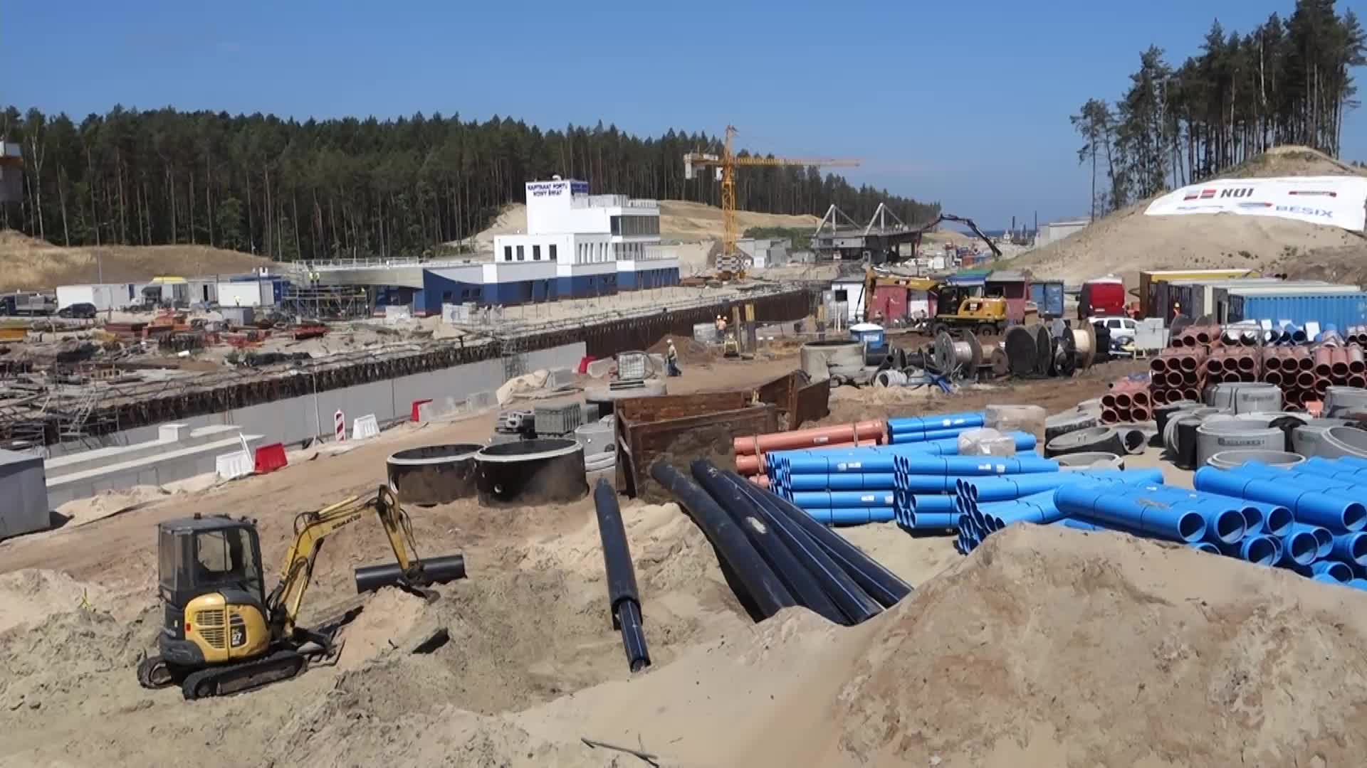 Vistula Spit Canal Construction Site In Poland