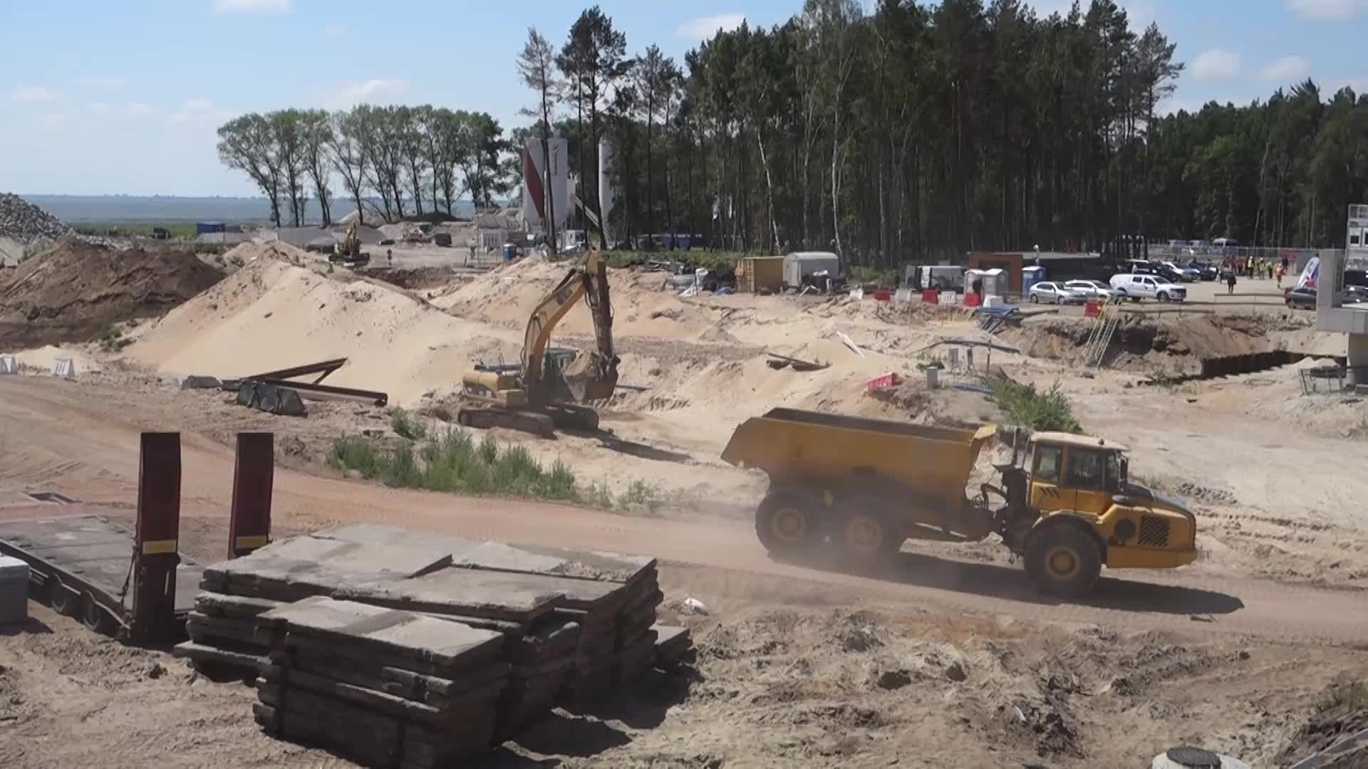 Vistula Spit Canal Construction Site In Poland