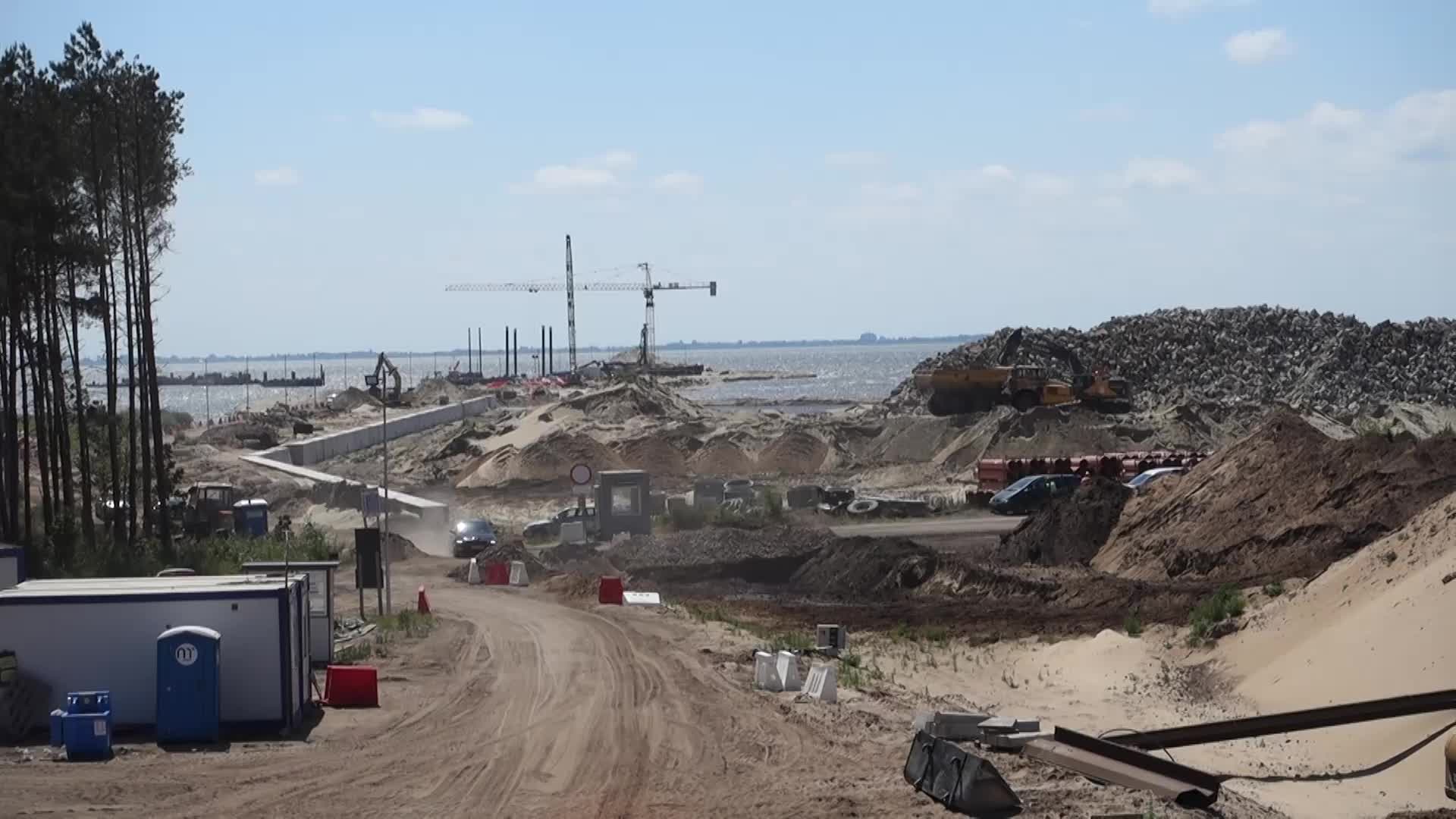 Vistula Spit Canal Construction Site In Poland