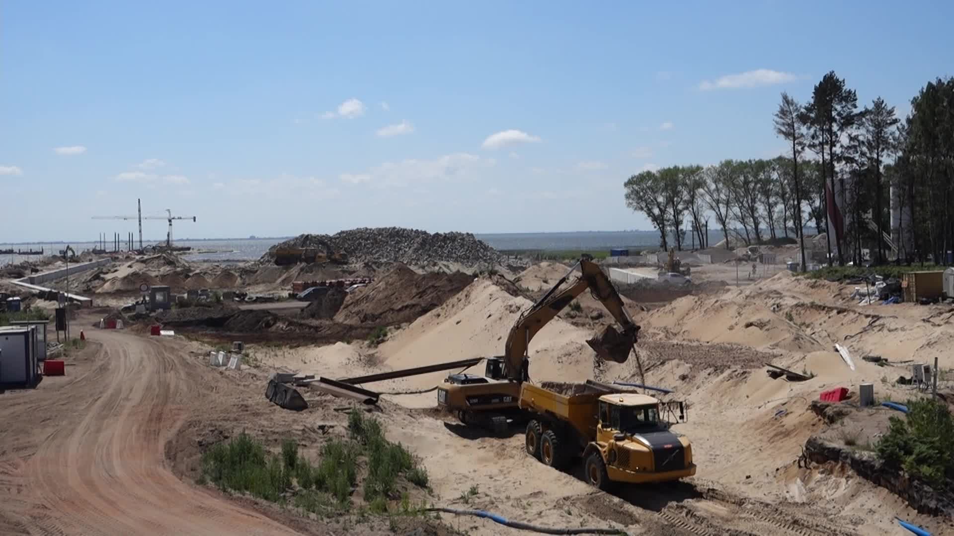 Vistula Spit Canal Construction Site In Poland
