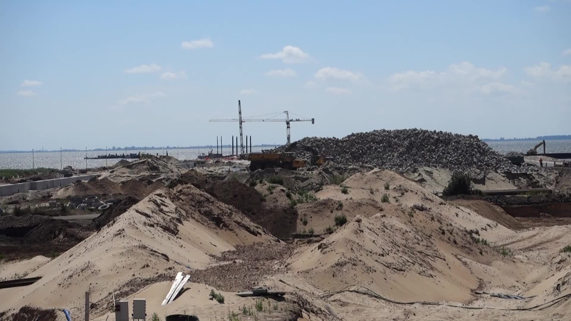Vistula Spit Canal Construction Site In Poland